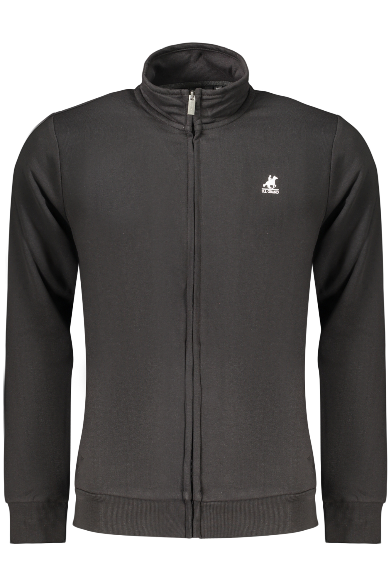 US GRAND MEN'S BLACK ZIP-UP SWEATSHIRT US GRAND MEN'S BLACK ZIP-UP SWEATSHIRT
