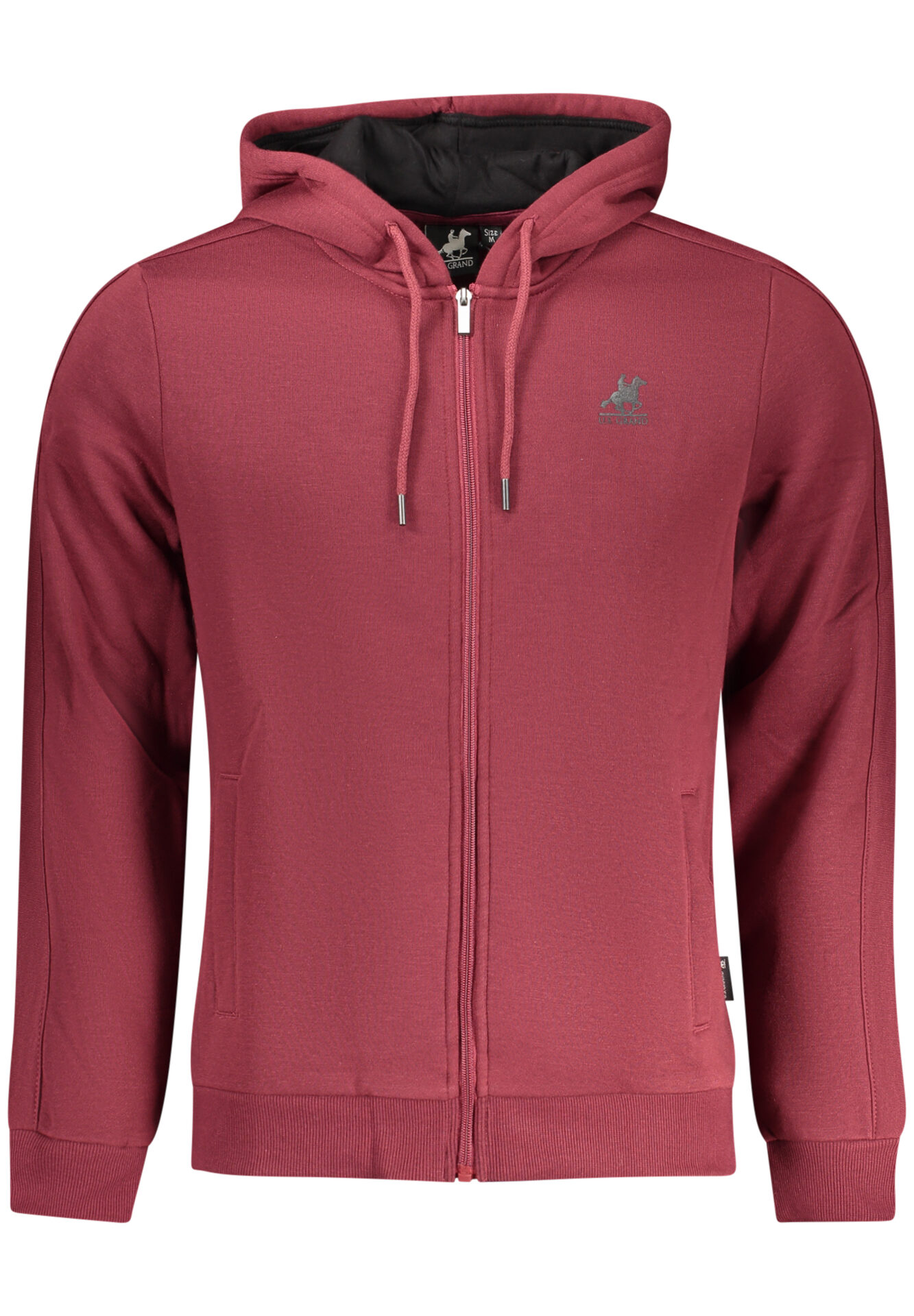 US GRAND RED MEN'S ZIP-UP SWEATSHIRT