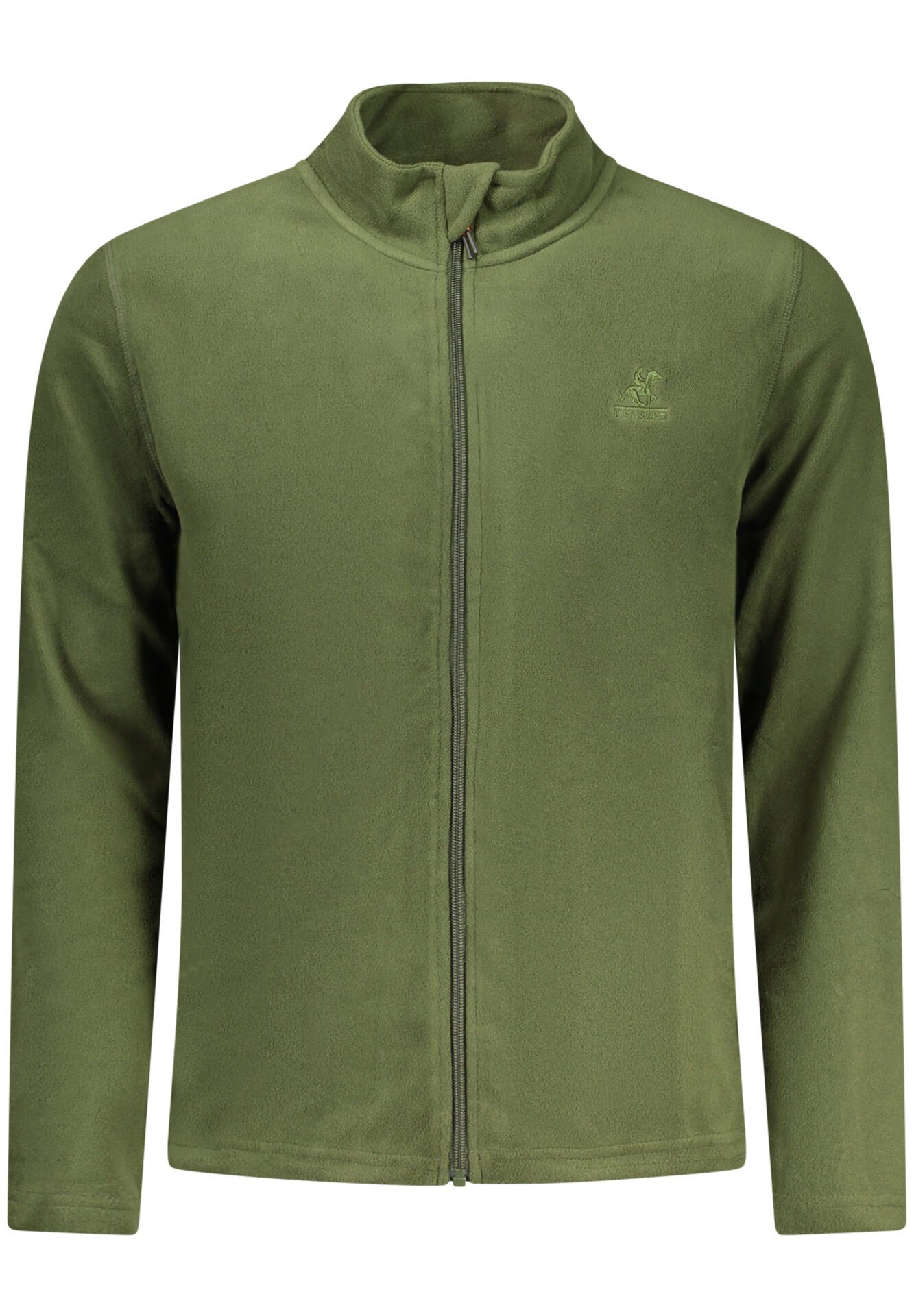US GRAND MEN'S GREEN ZIP-UP SWEATSHIRT