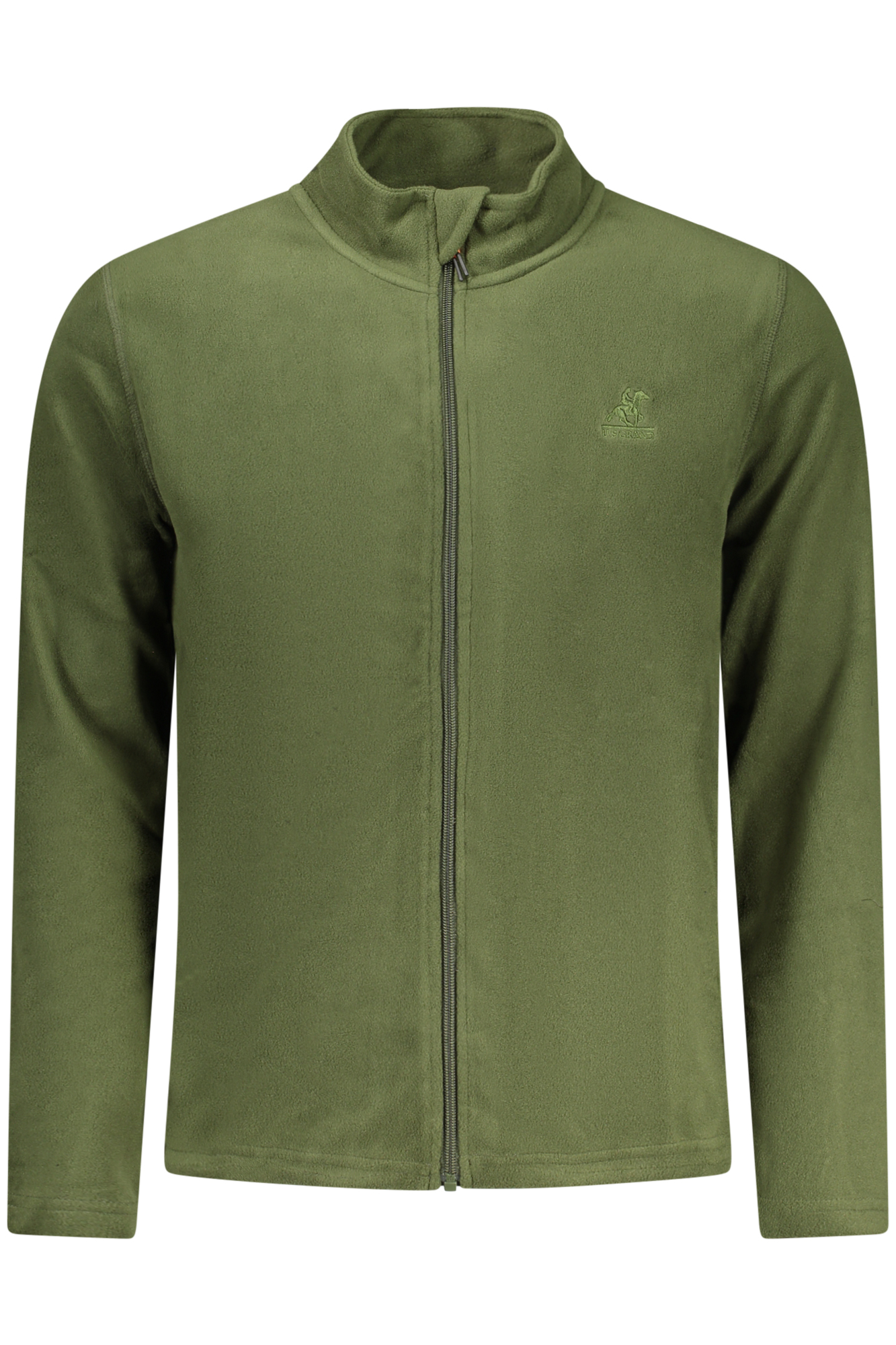 US GRAND MEN'S GREEN ZIP-UP SWEATSHIRT US GRAND MEN'S GREEN ZIP-UP SWEATSHIRT