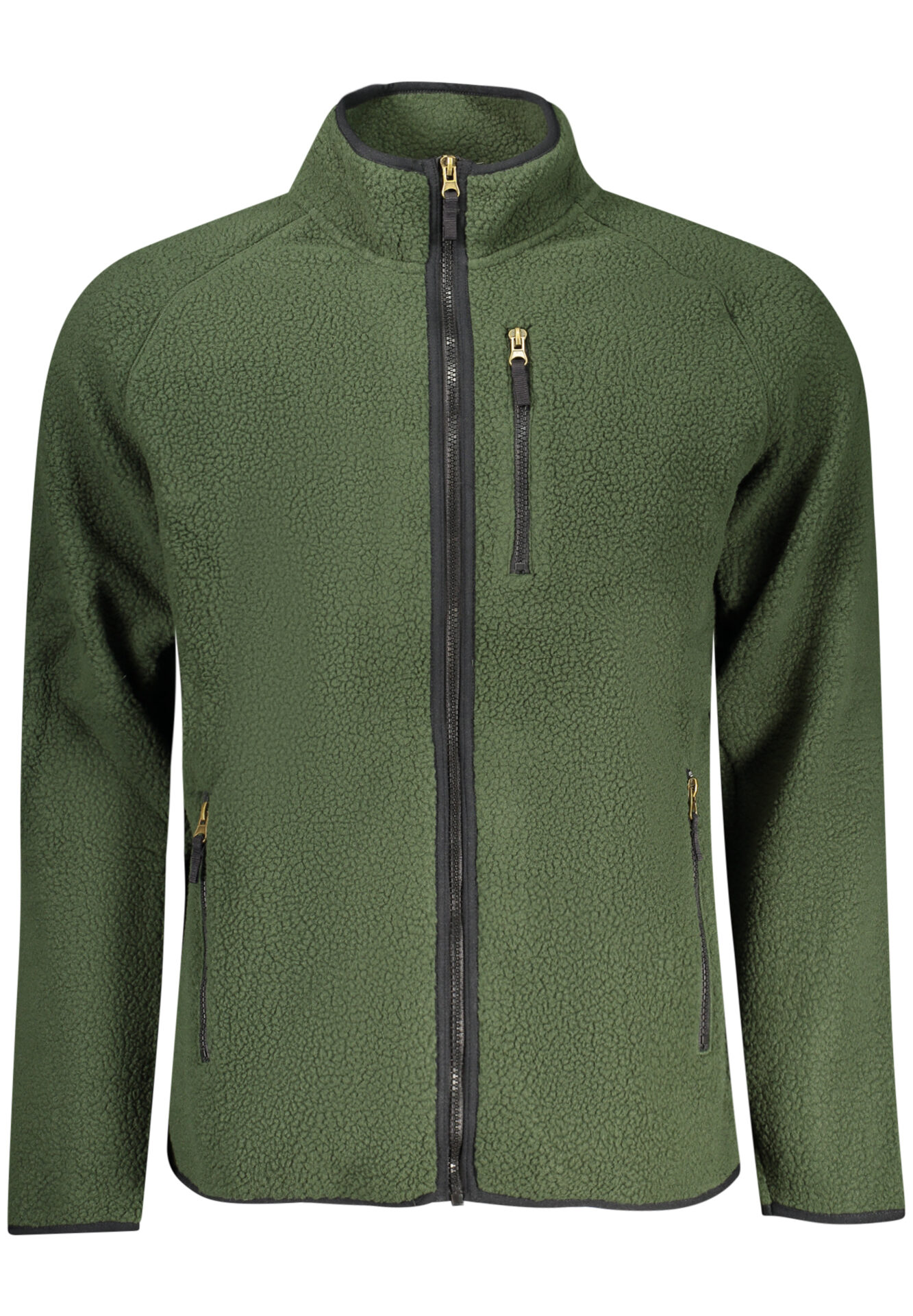 US GRAND MEN'S GREEN ZIP-UP SWEATSHIRT