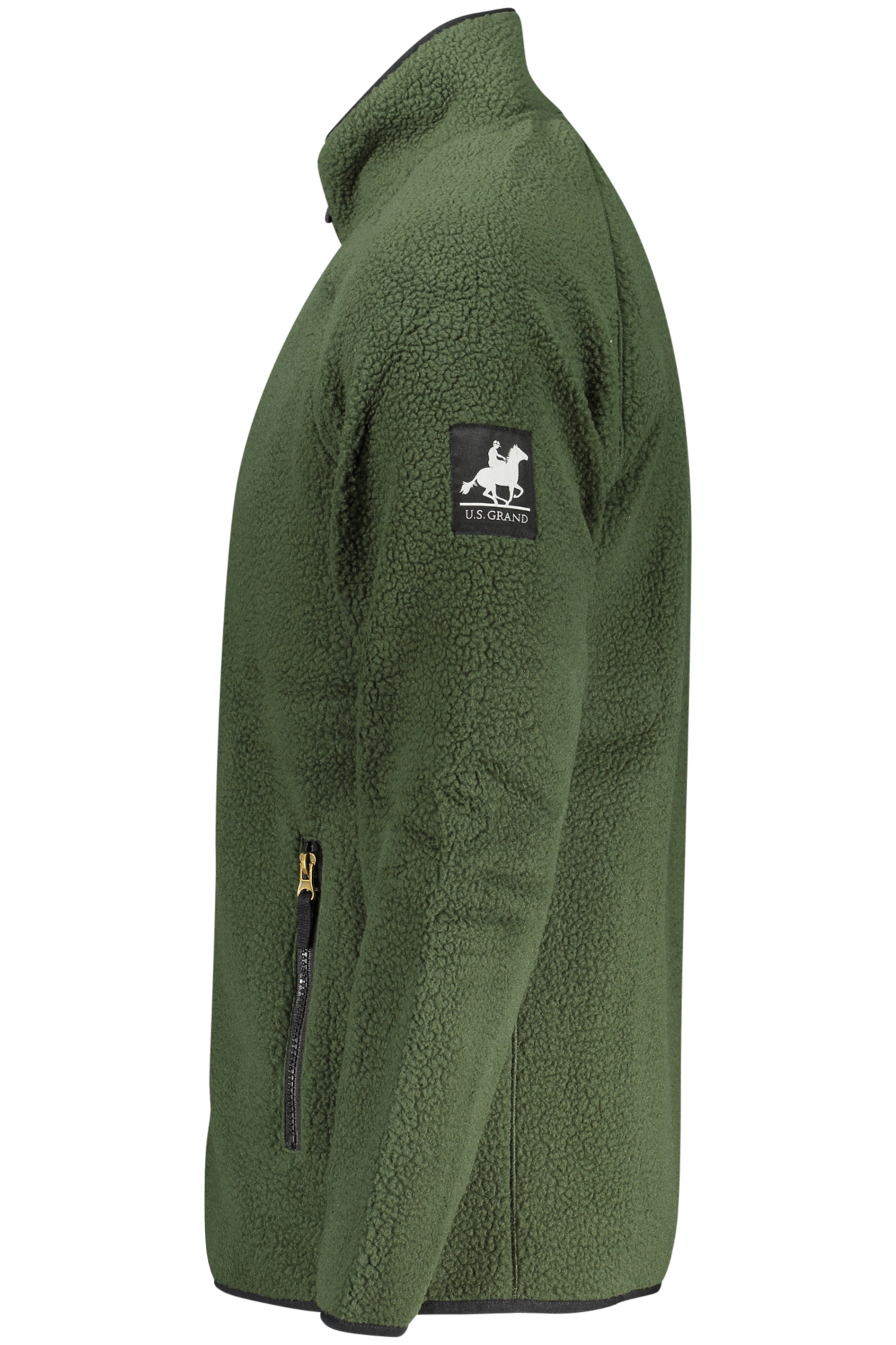 US GRAND MEN'S GREEN ZIP-UP SWEATSHIRT US GRAND MEN'S GREEN ZIP-UP SWEATSHIRT - Image 3