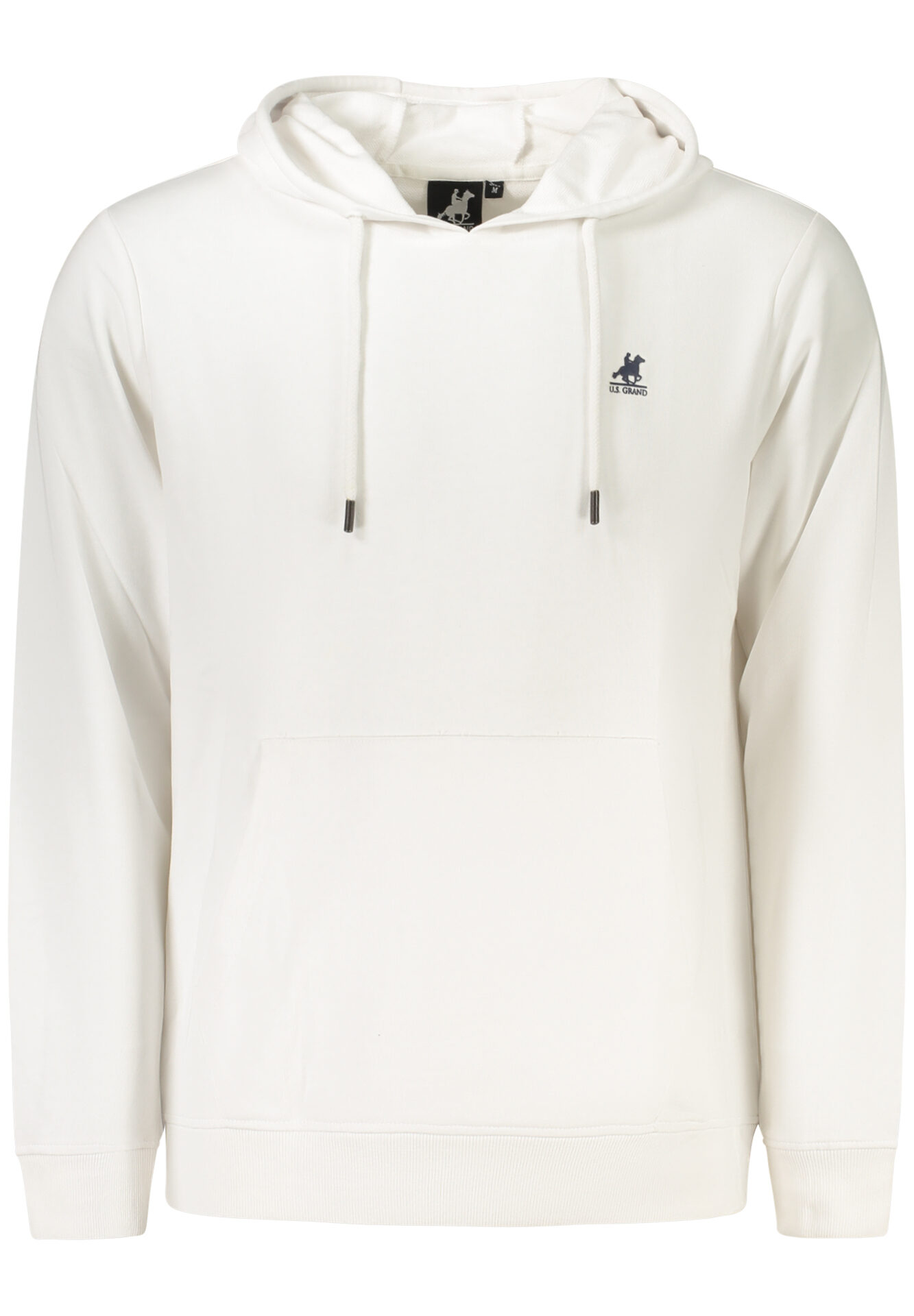US GRAND MEN'S WHITE ZIP-UP SWEATSHIRT