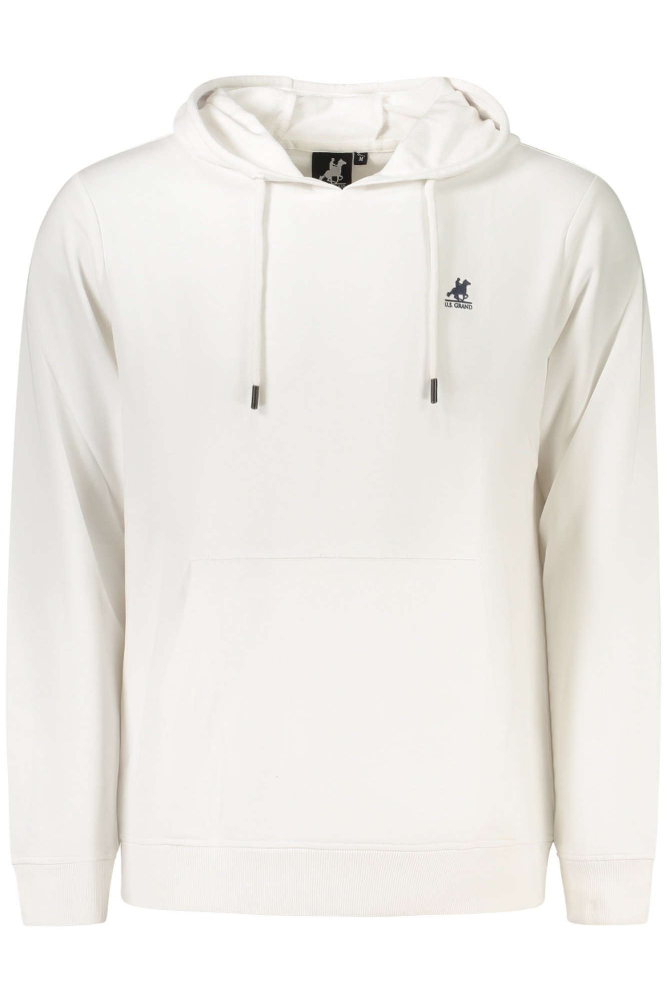 US GRAND MEN'S WHITE ZIP-UP SWEATSHIRT US GRAND MEN'S WHITE ZIP-UP SWEATSHIRT