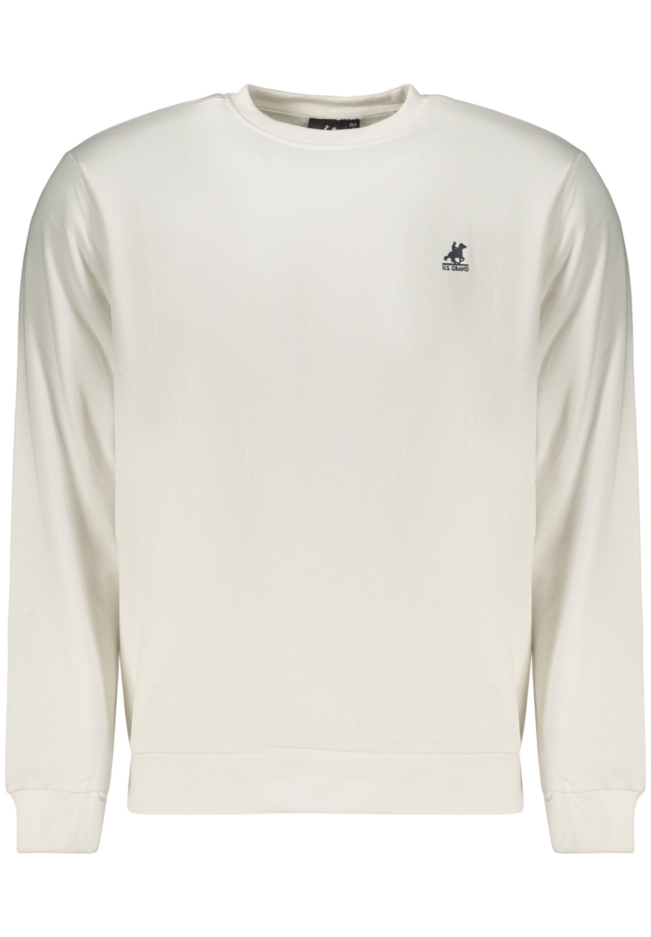 US GRAND MEN'S WHITE ZIP-UP SWEATSHIRT