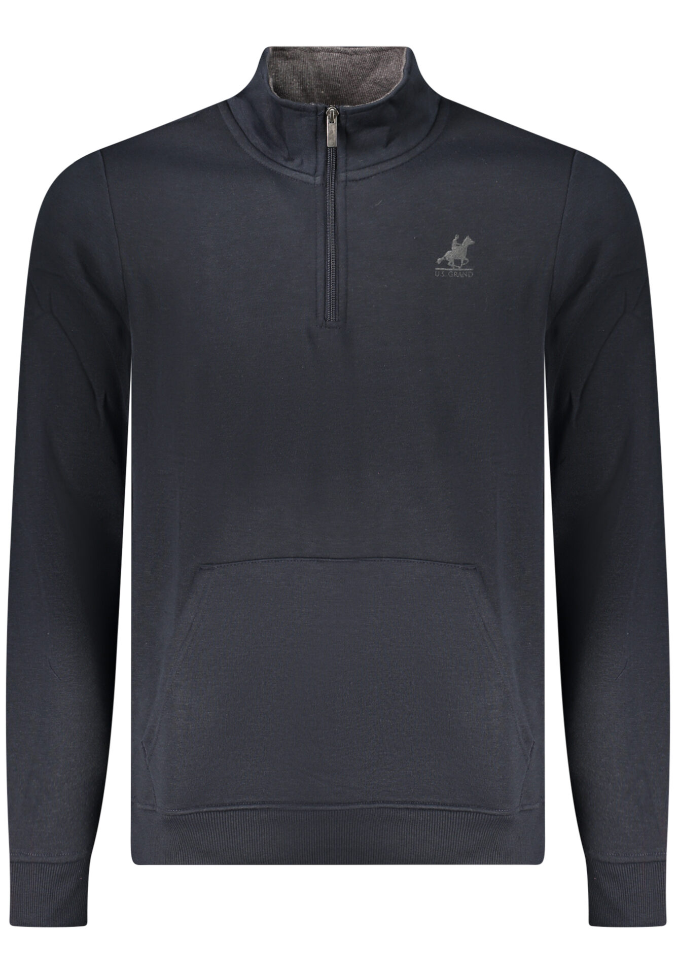 US GRAND MEN'S BLUE ZIP-UP SWEATSHIRT
