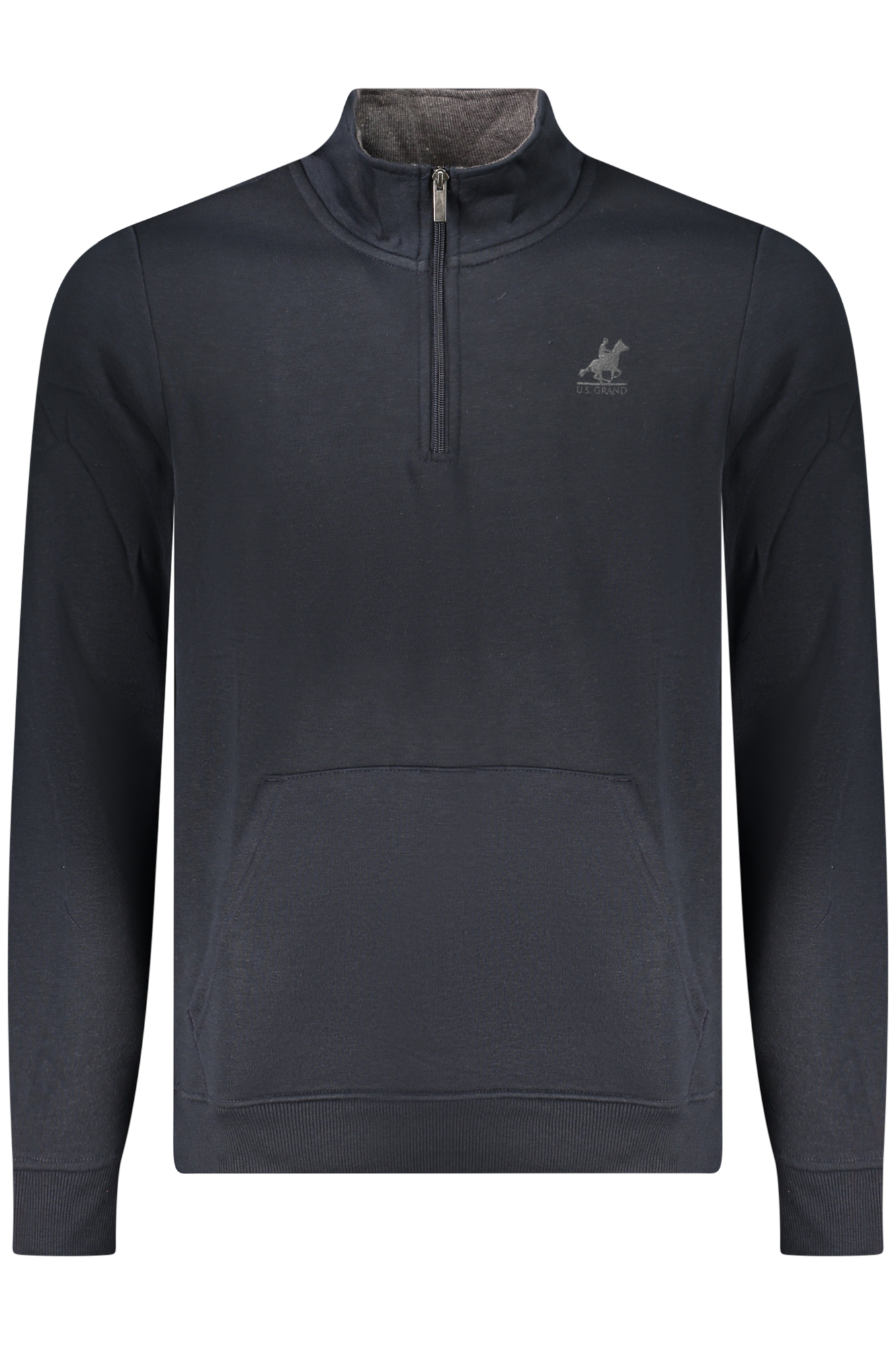 US GRAND MEN'S BLUE ZIP-UP SWEATSHIRT US GRAND MEN'S BLUE ZIP-UP SWEATSHIRT