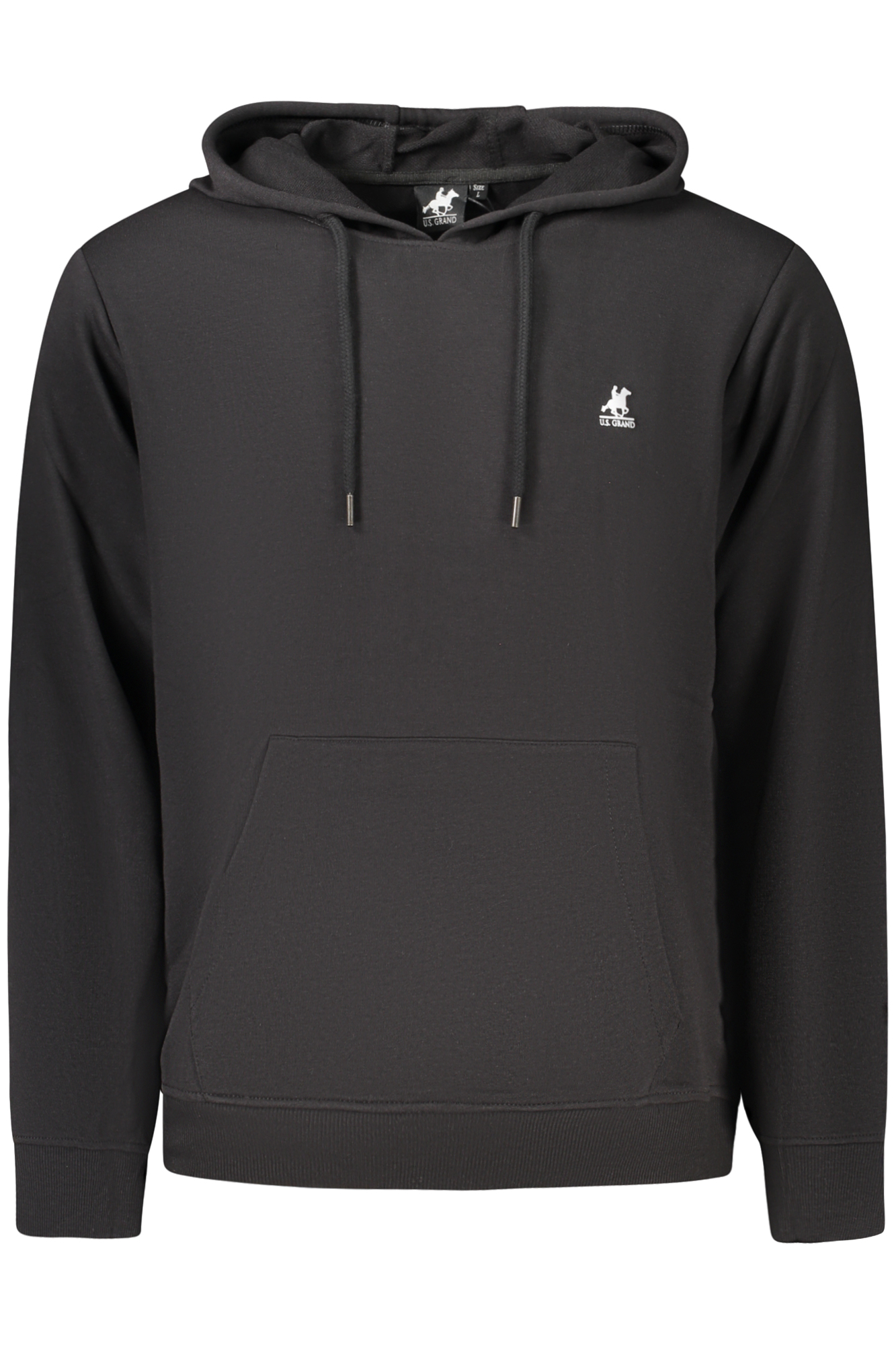 US GRAND MEN'S BLACK ZIP-UP SWEATSHIRT US GRAND MEN'S BLACK ZIP-UP SWEATSHIRT