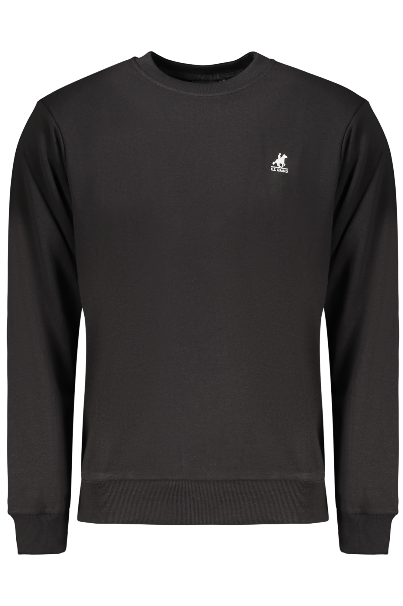 US GRAND MEN'S BLACK ZIP-UP SWEATSHIRT US GRAND MEN'S BLACK ZIP-UP SWEATSHIRT