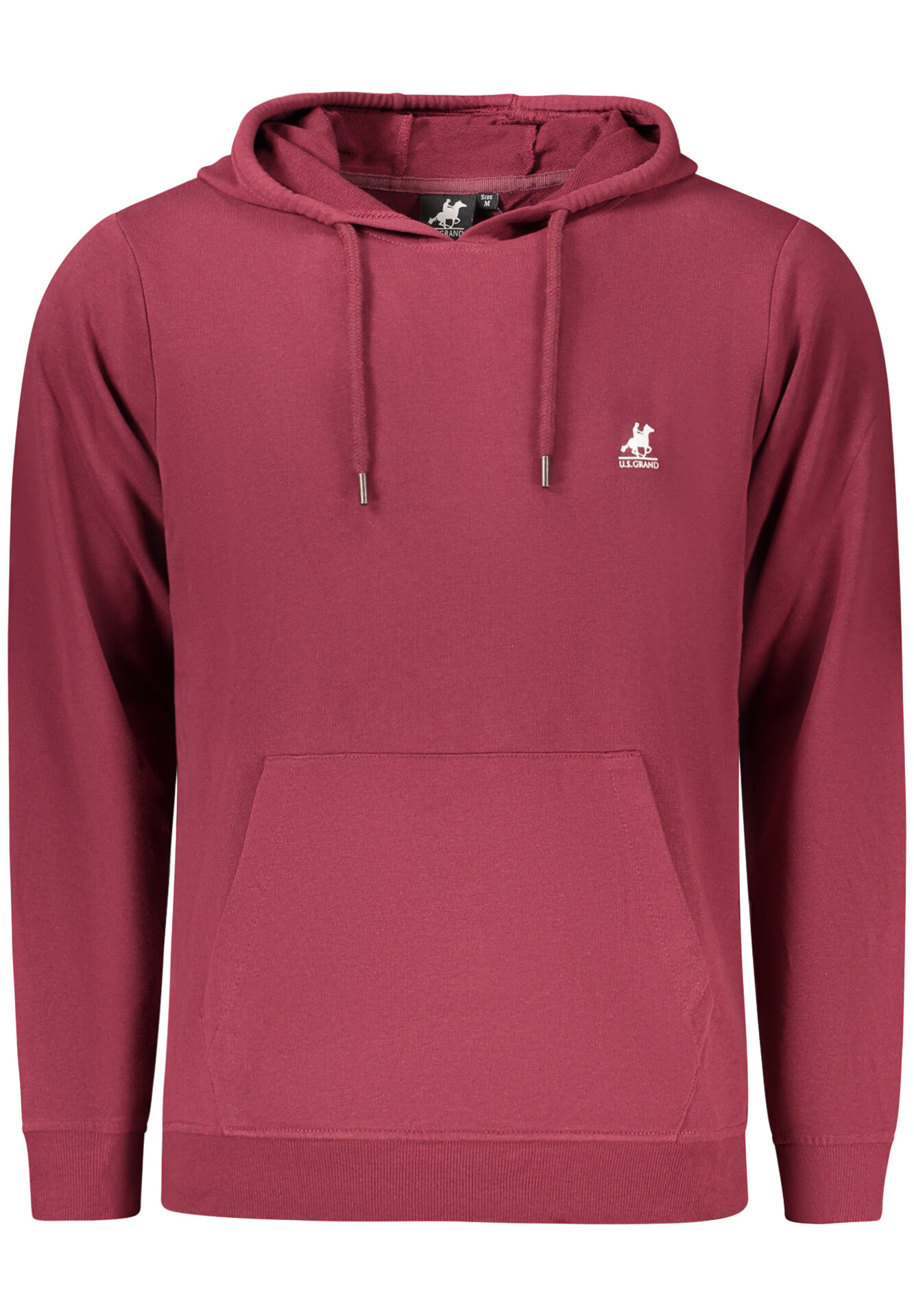 US GRAND MEN'S RED ZIP-UP SWEATSHIRT