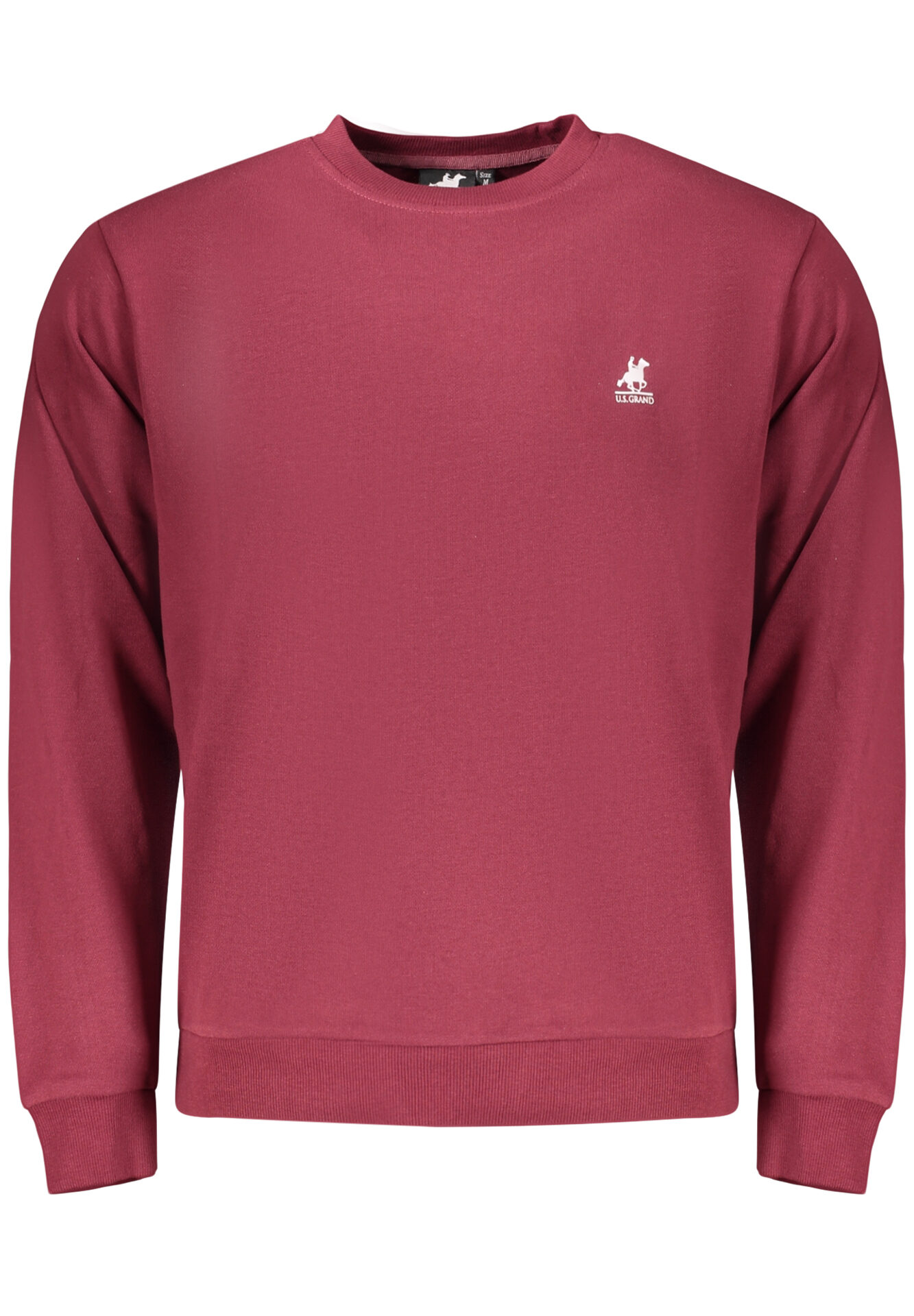 US GRAND MEN'S RED ZIP-UP SWEATSHIRT