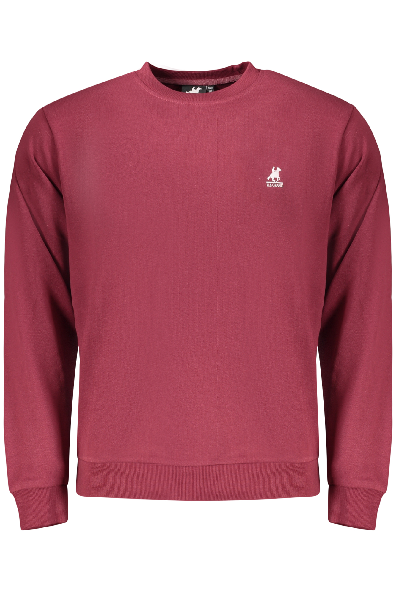 US GRAND MEN'S RED ZIP-UP SWEATSHIRT US GRAND MEN'S RED ZIP-UP SWEATSHIRT