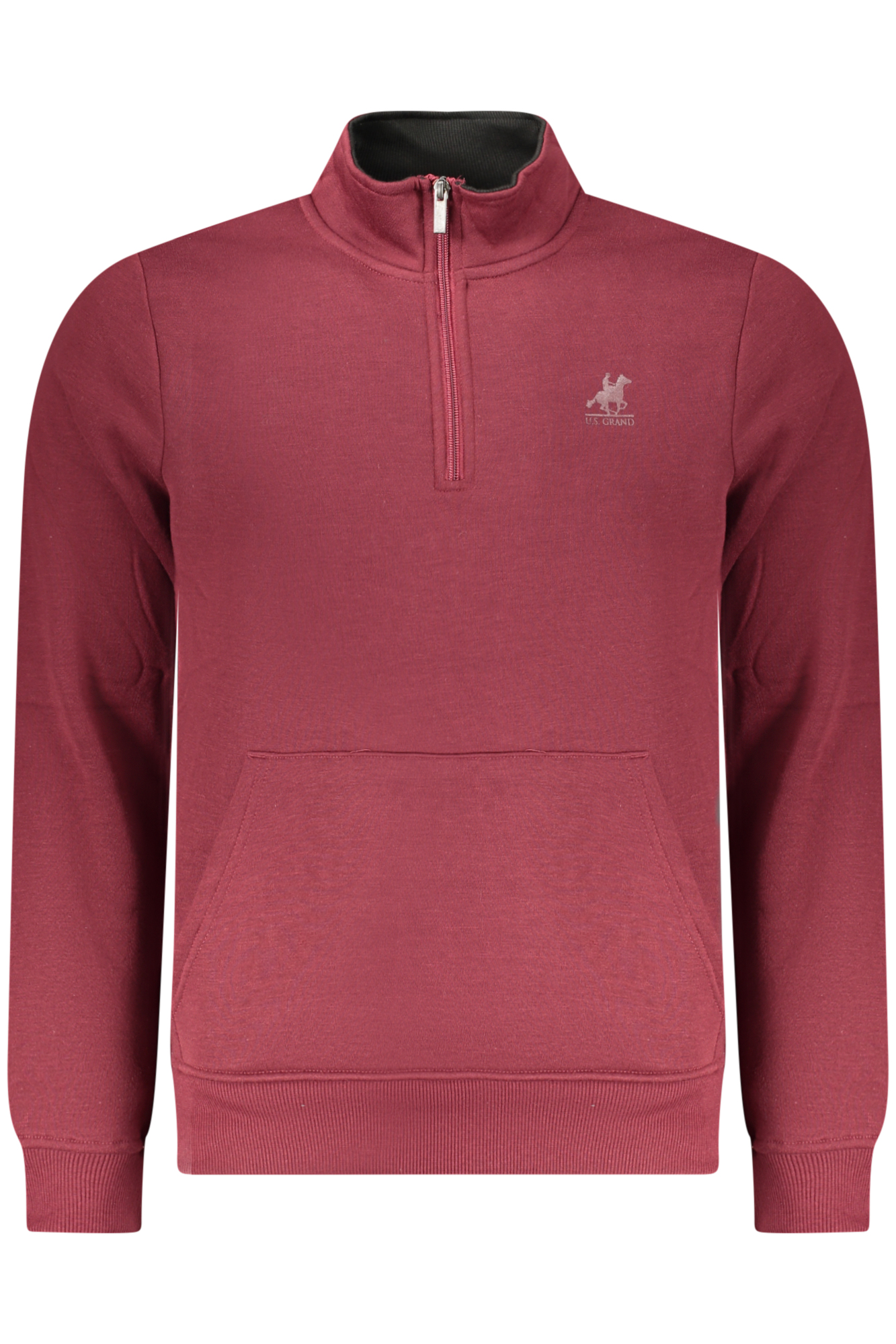 US GRAND MEN'S RED ZIP-UP SWEATSHIRT US GRAND MEN'S RED ZIP-UP SWEATSHIRT