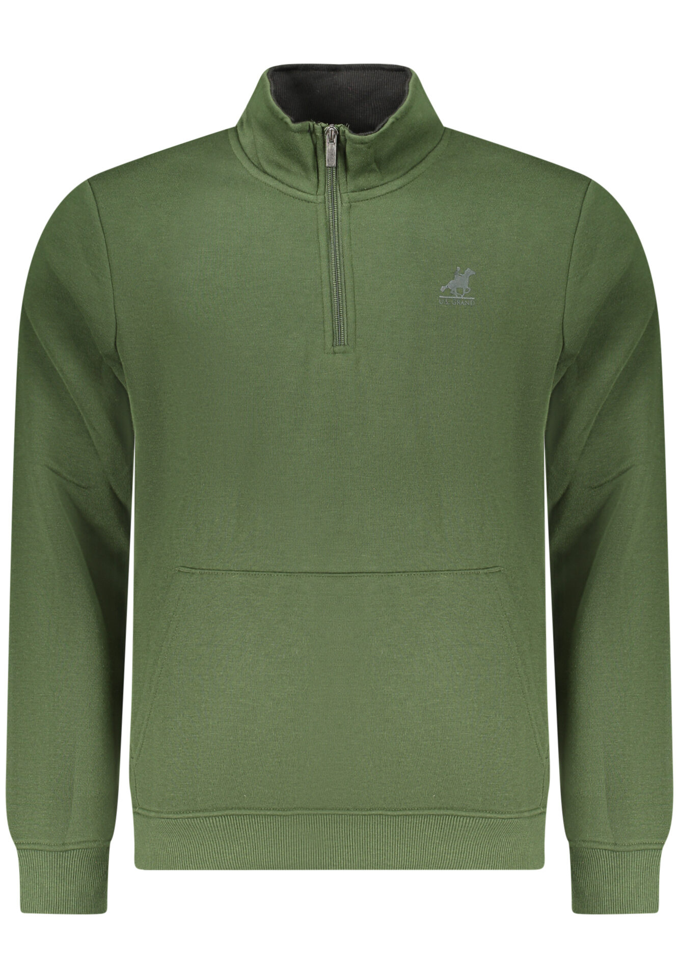 US GRAND MEN'S ZIP-UP SWEATSHIRT GREEN