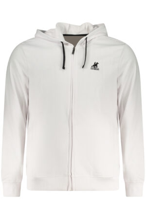 US GRAND MEN'S WHITE ZIP-UP SWEATSHIRT
