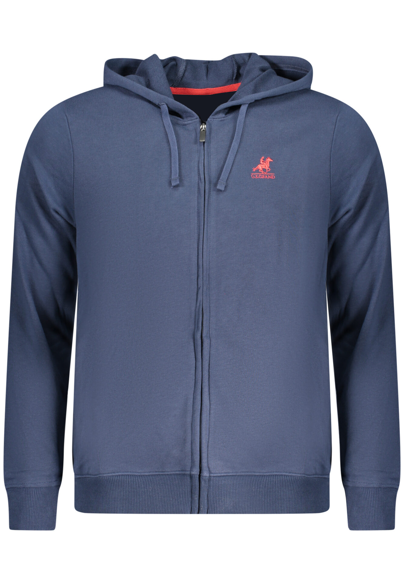 US GRAND MEN'S BLUE ZIP-UP SWEATSHIRT