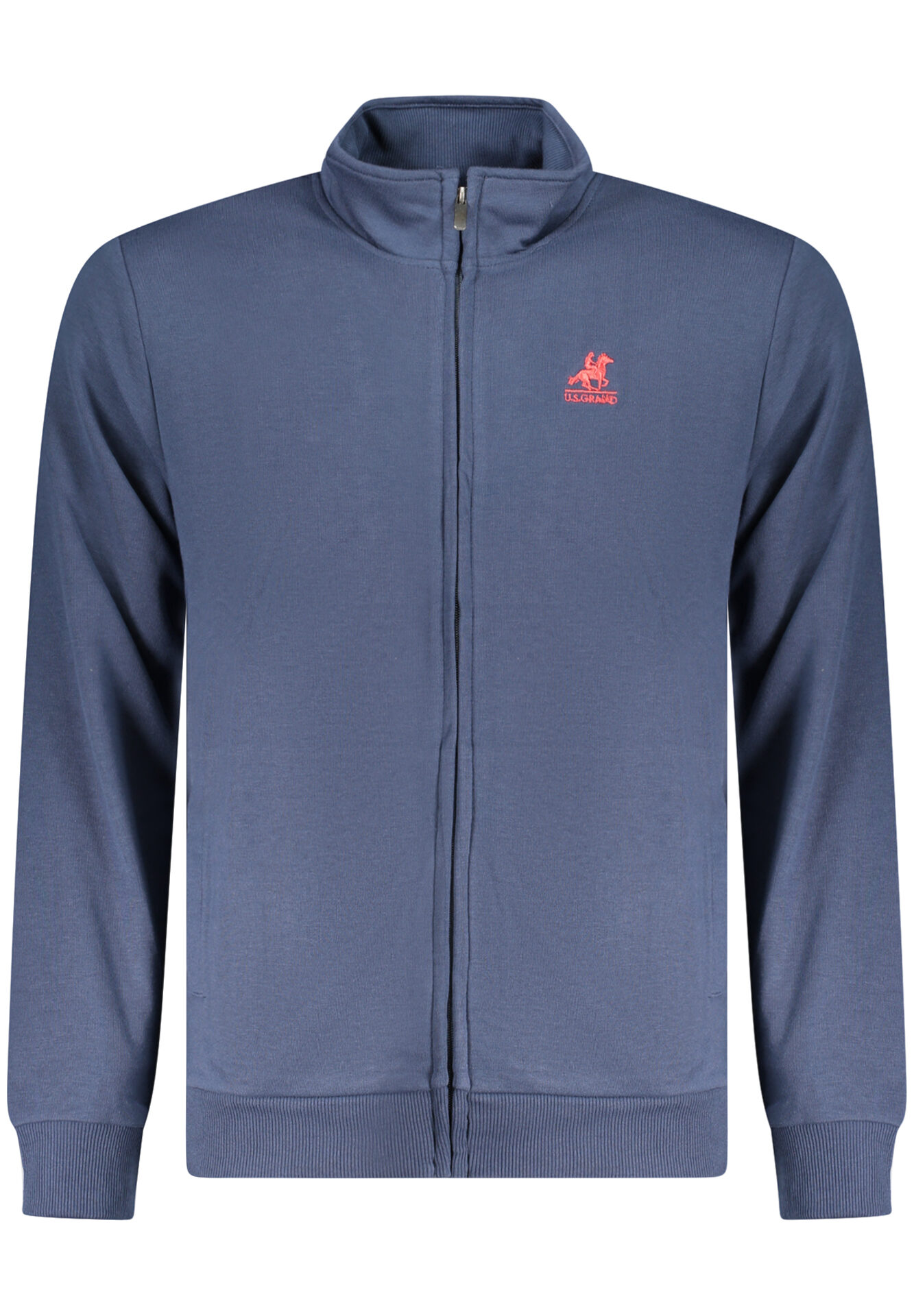 US GRAND MEN'S BLUE ZIP-UP SWEATSHIRT
