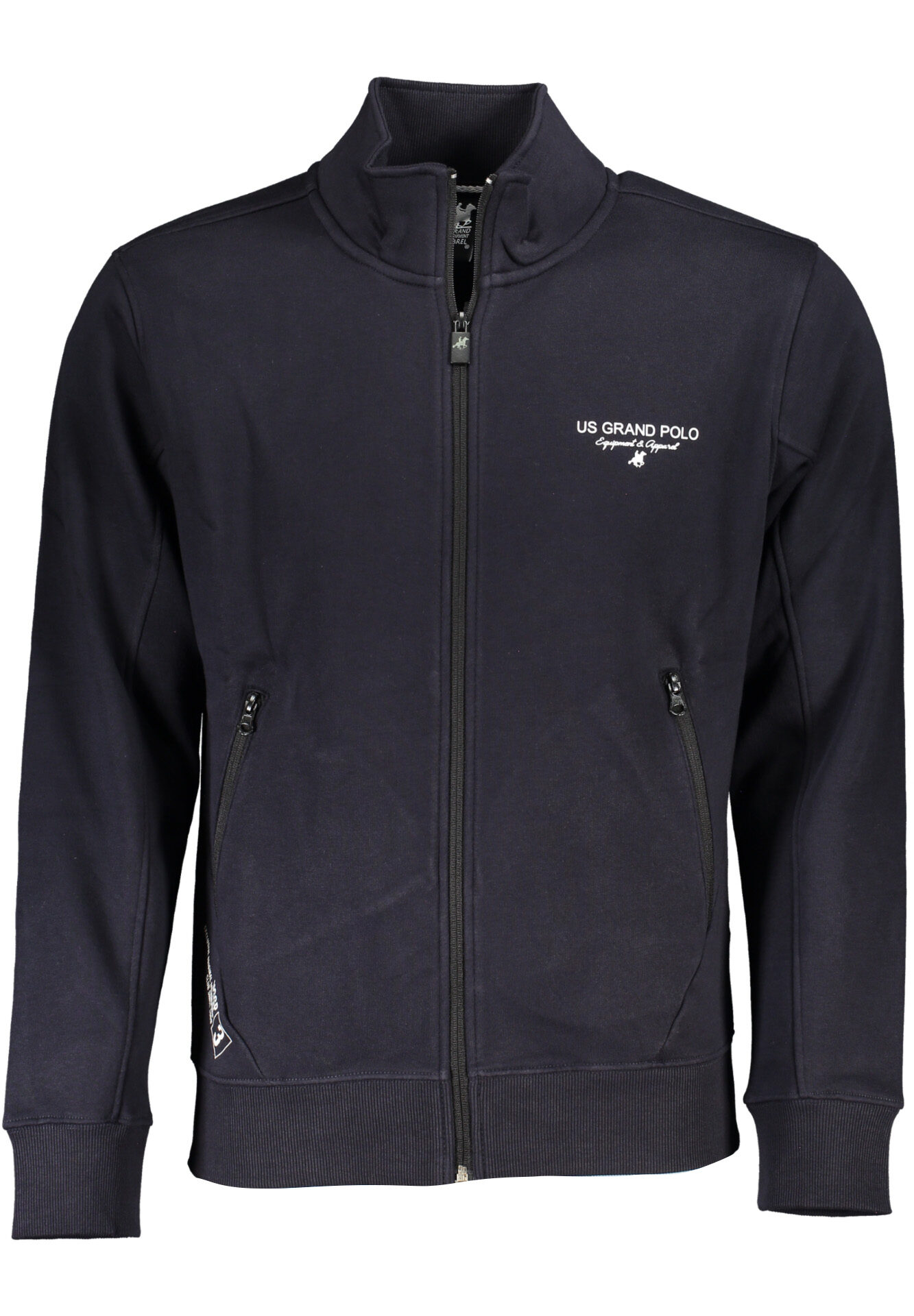 US GRAND MEN'S BLUE ZIP-UP SWEATSHIRT