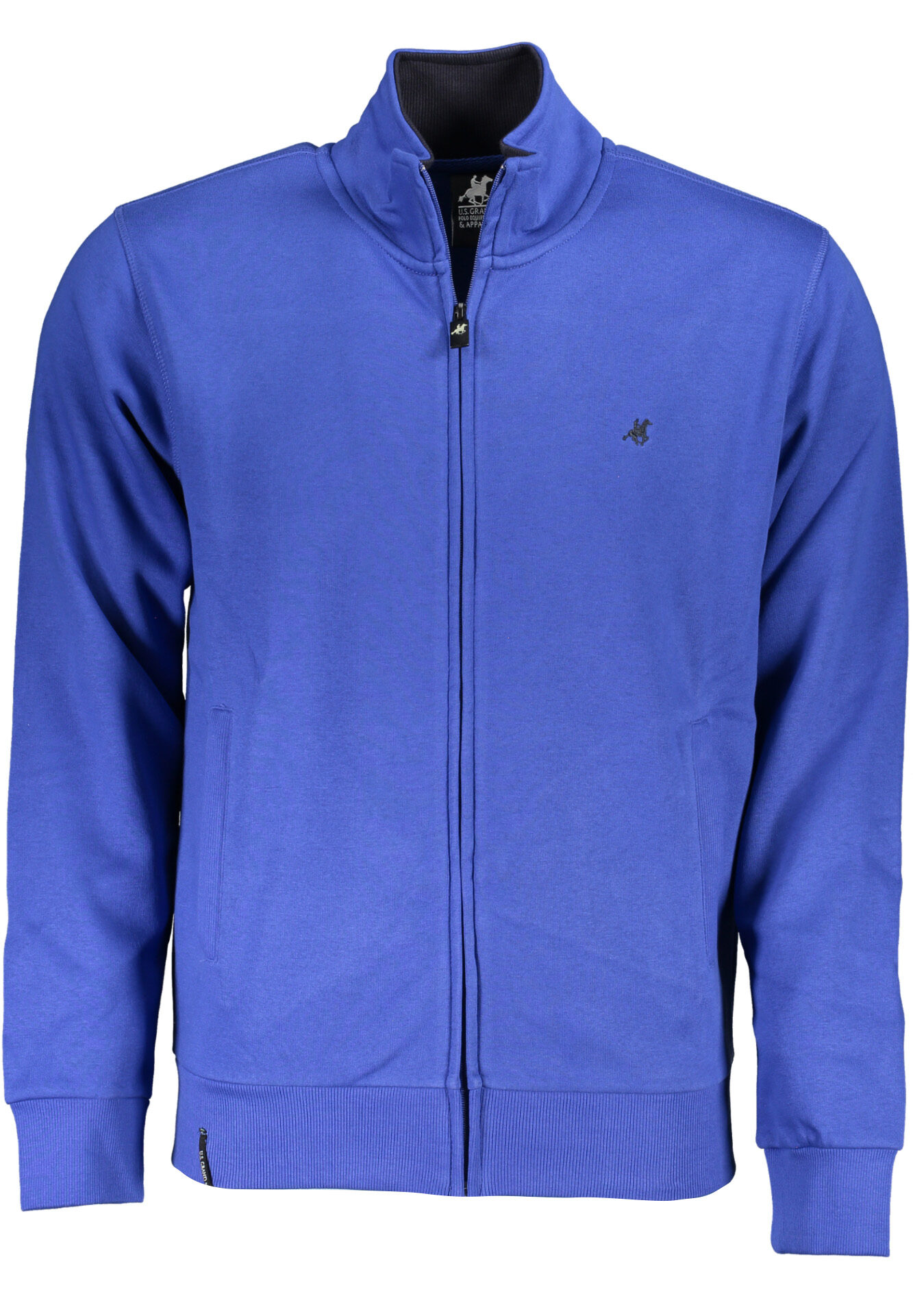 US GRAND MEN'S BLUE ZIP-UP SWEATSHIRT