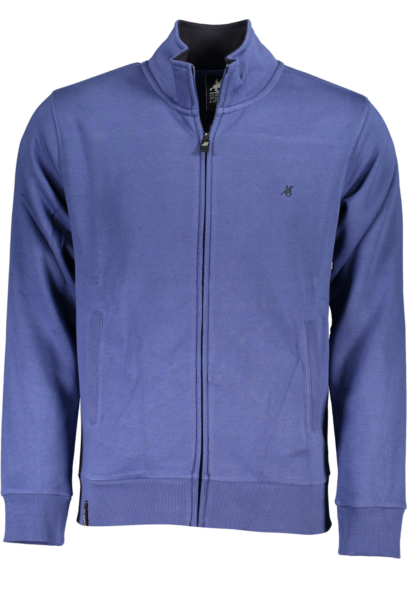 US GRAND MEN'S BLUE ZIP-UP SWEATSHIRT