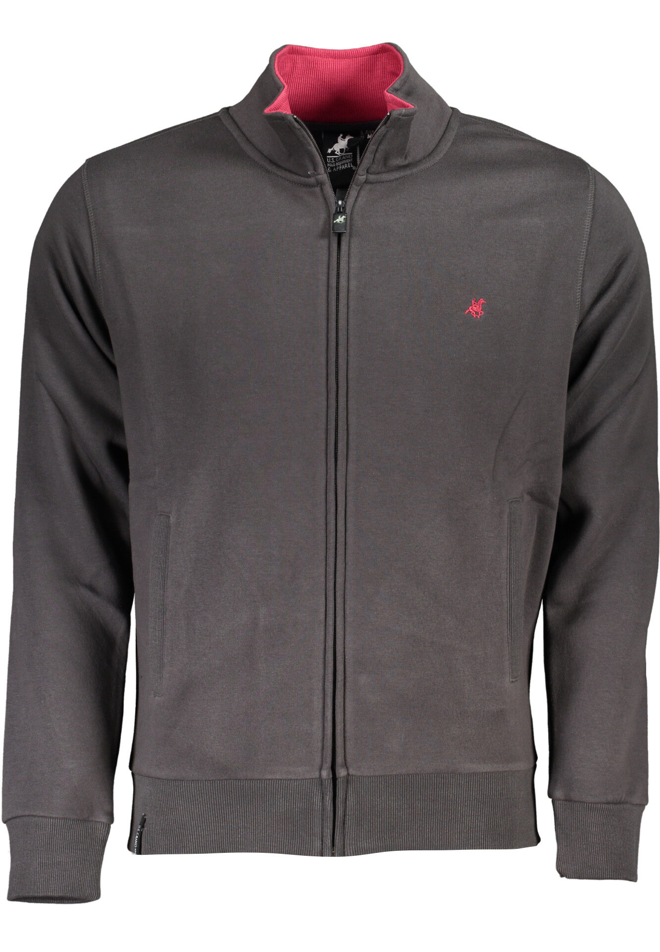US GRAND MEN'S GRAY ZIP-UP SWEATSHIRT