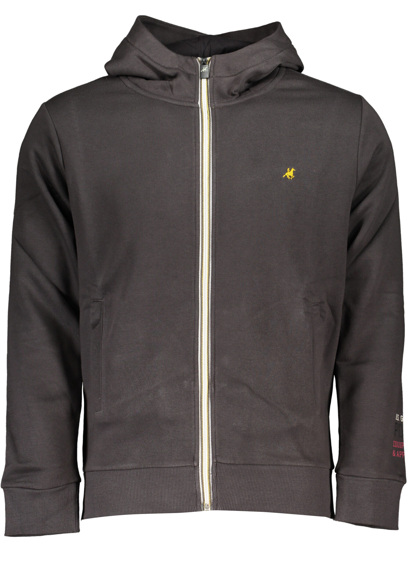 US GRAND MEN'S GRAY ZIP-UP SWEATSHIRT