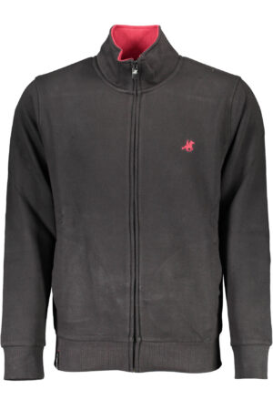 US GRAND MEN'S BLACK ZIP-UP SWEATSHIRT