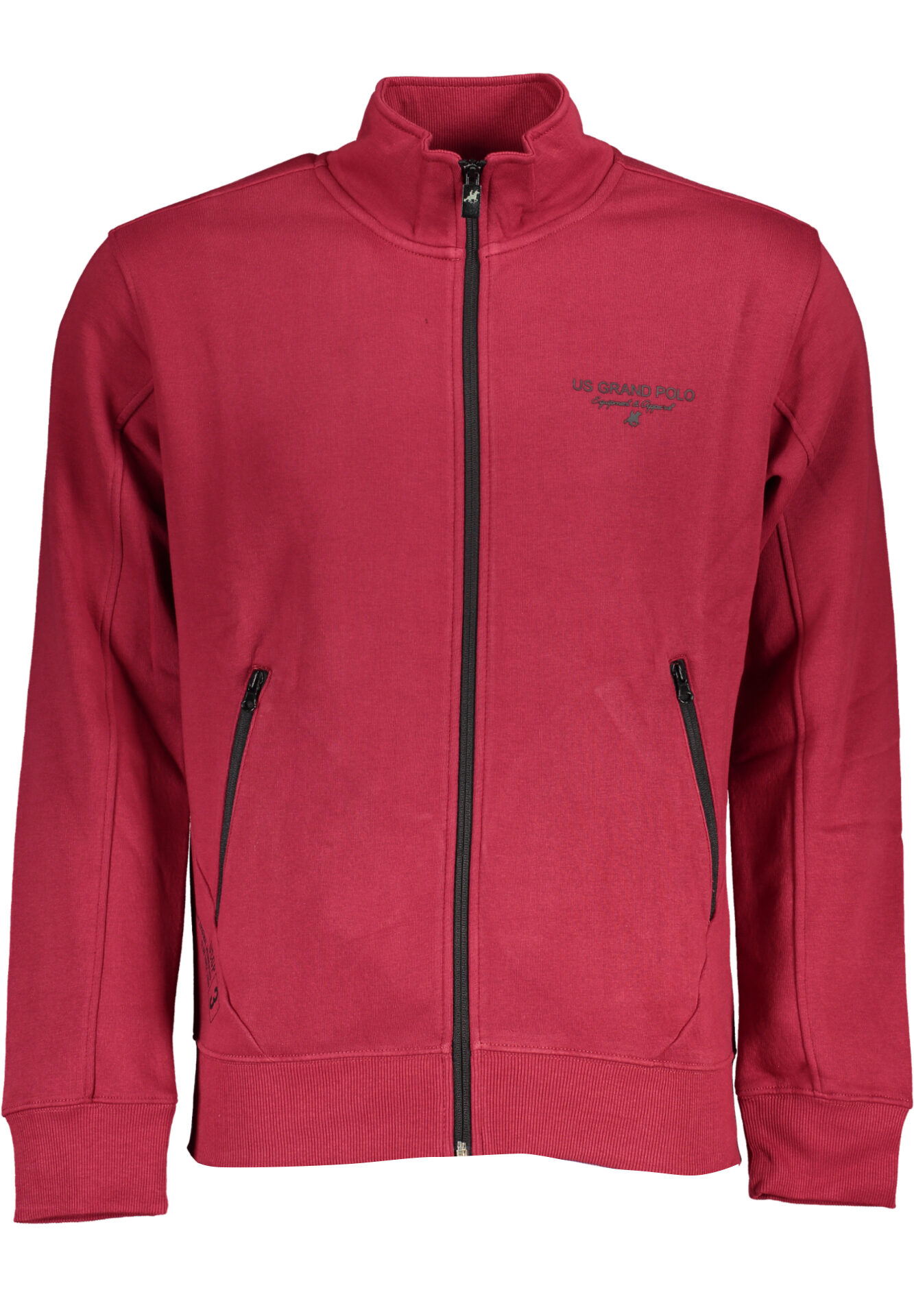 US GRAND RED MEN'S ZIP-UP SWEATSHIRT