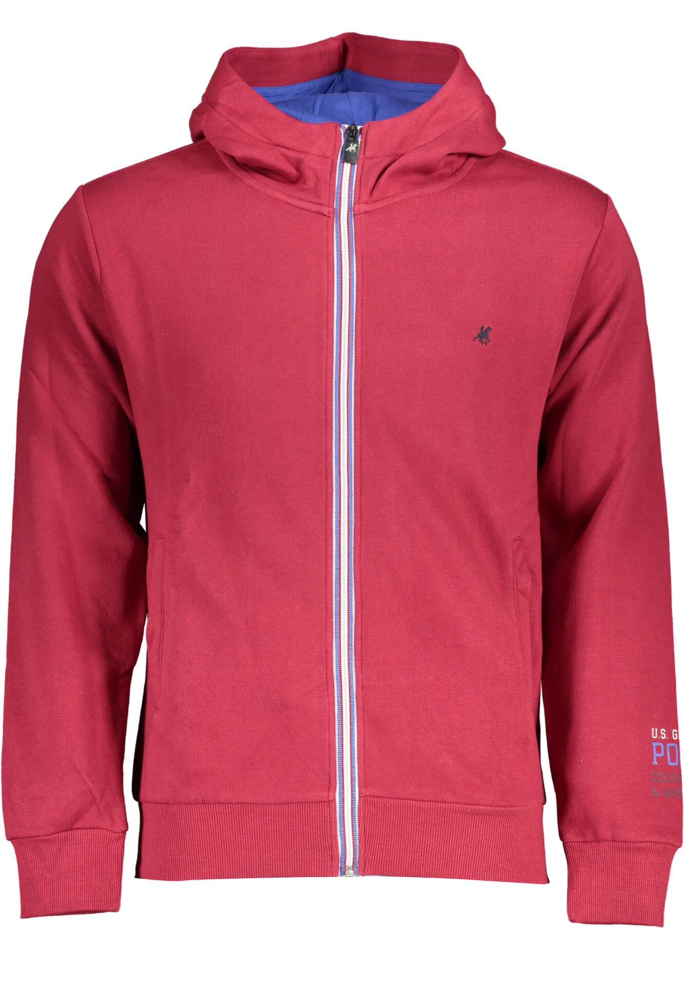 US GRAND RED MEN'S ZIP-UP SWEATSHIRT