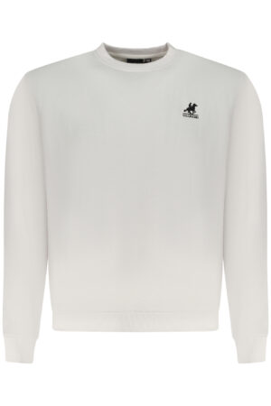 US GRAND MEN'S WHITE ZIP-UP SWEATSHIRT