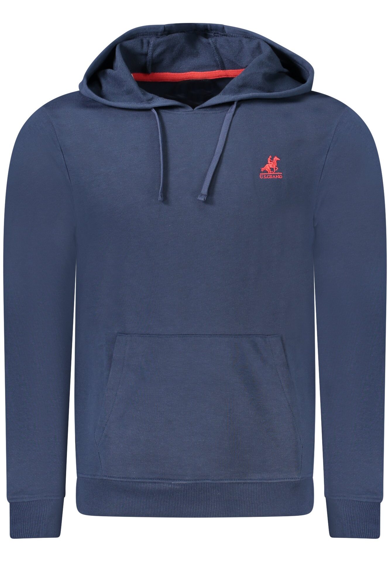 US GRAND MEN'S BLUE ZIP-UP SWEATSHIRT