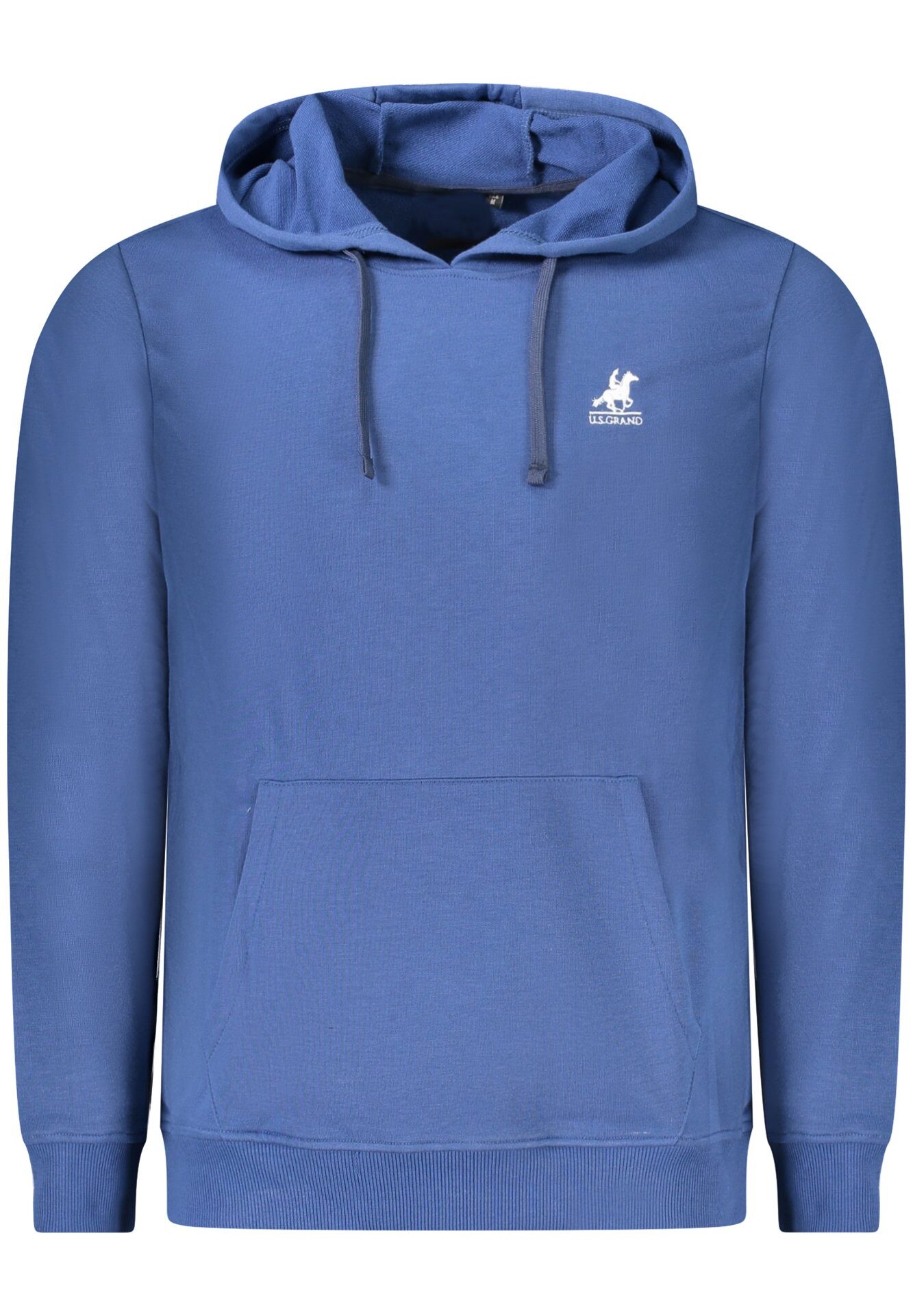 US GRAND MEN'S BLUE ZIP-UP SWEATSHIRT