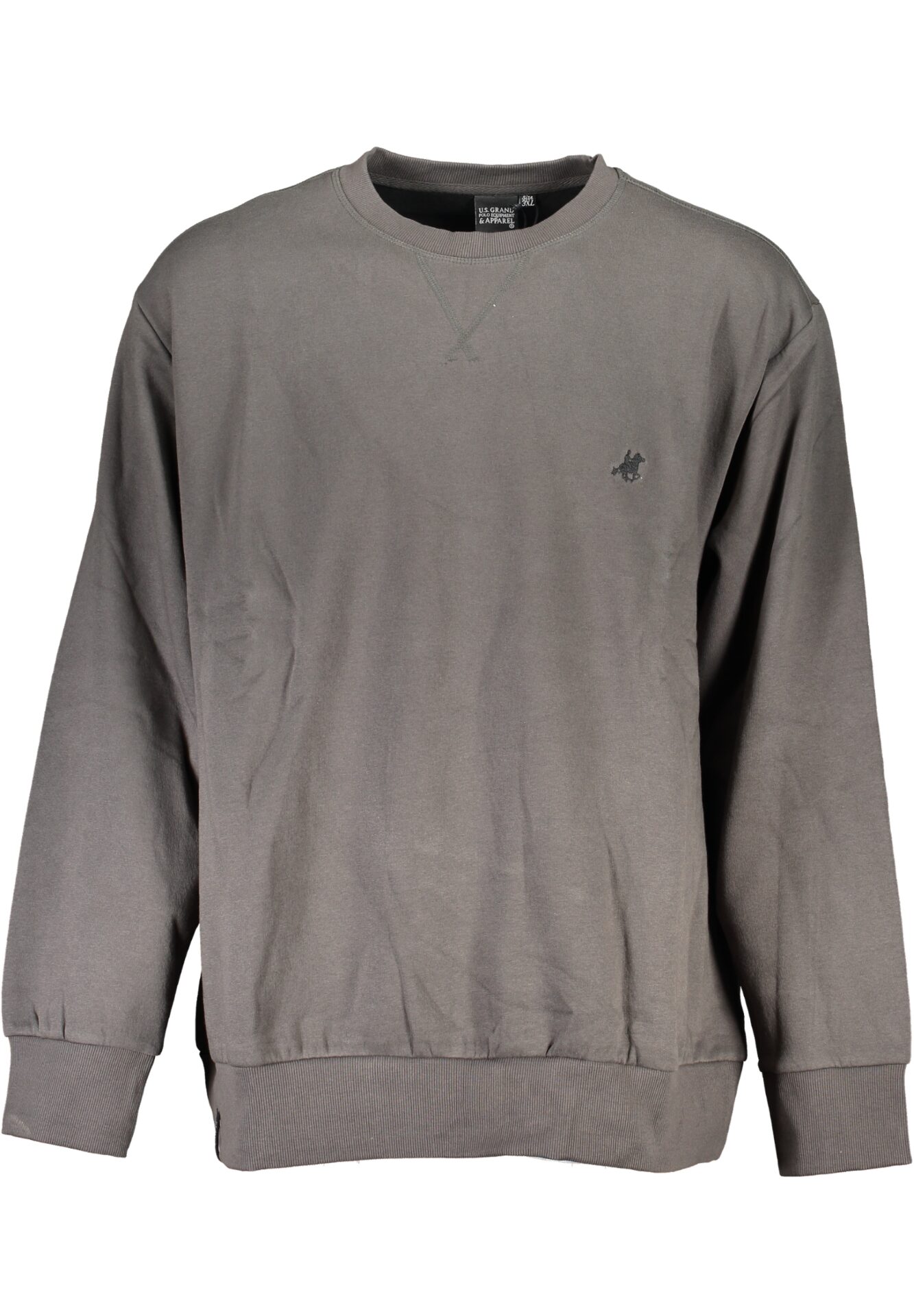 US GRAND MEN'S GRAY ZIP-UP SWEATSHIRT