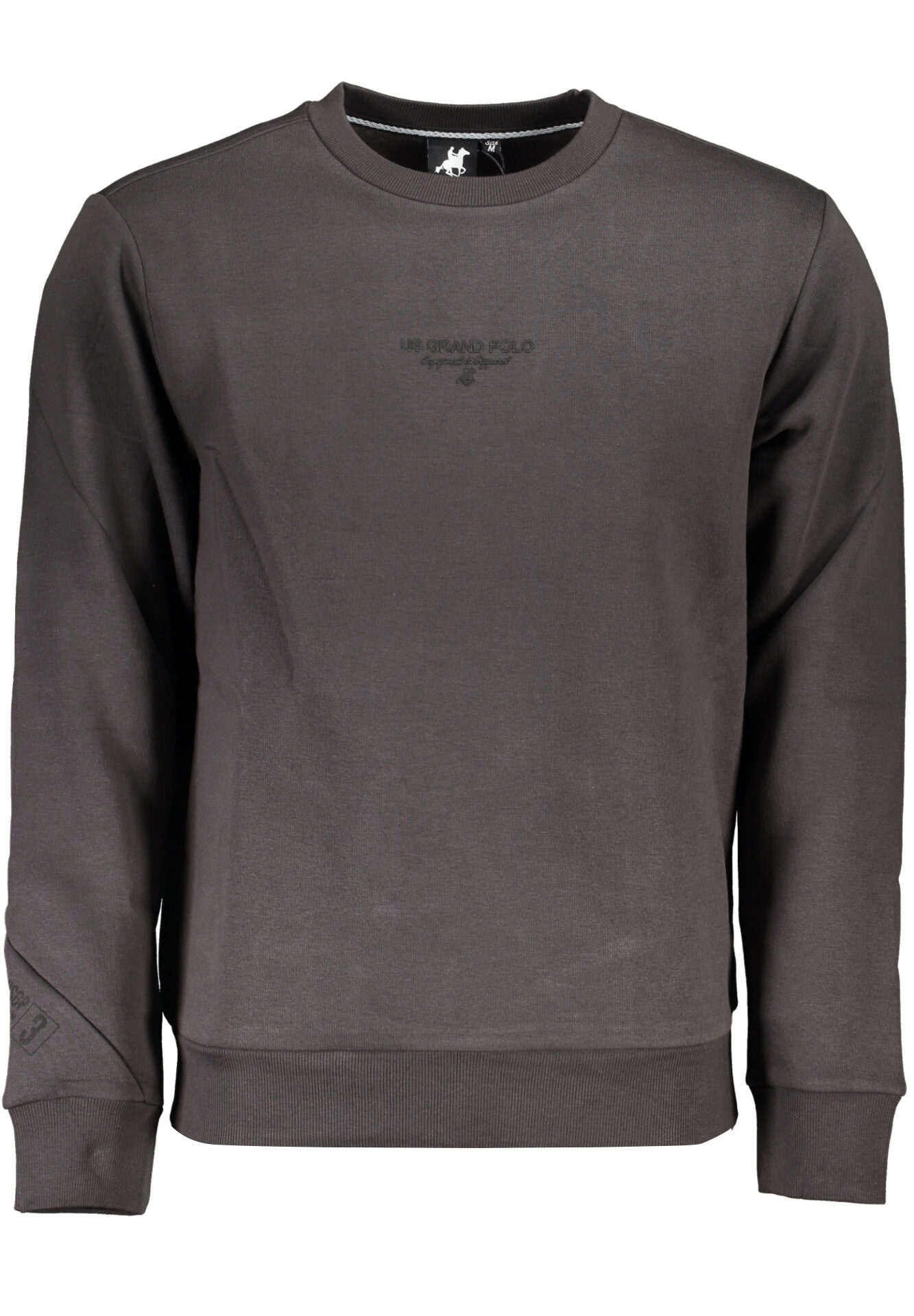 US GRAND MEN'S GRAY ZIP-UP SWEATSHIRT