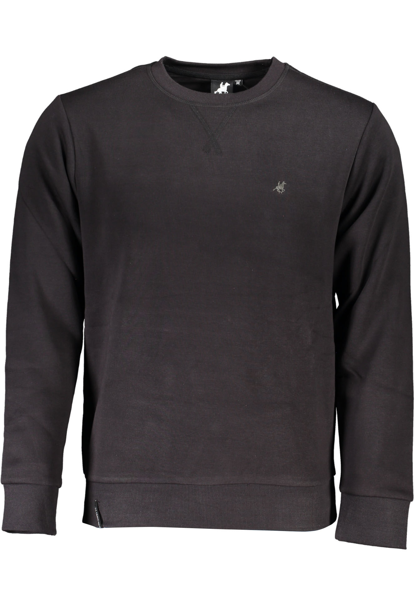 US GRAND MEN'S BLACK ZIP-UP SWEATSHIRT