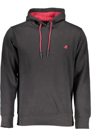 US GRAND MEN'S BLACK ZIP-UP SWEATSHIRT
