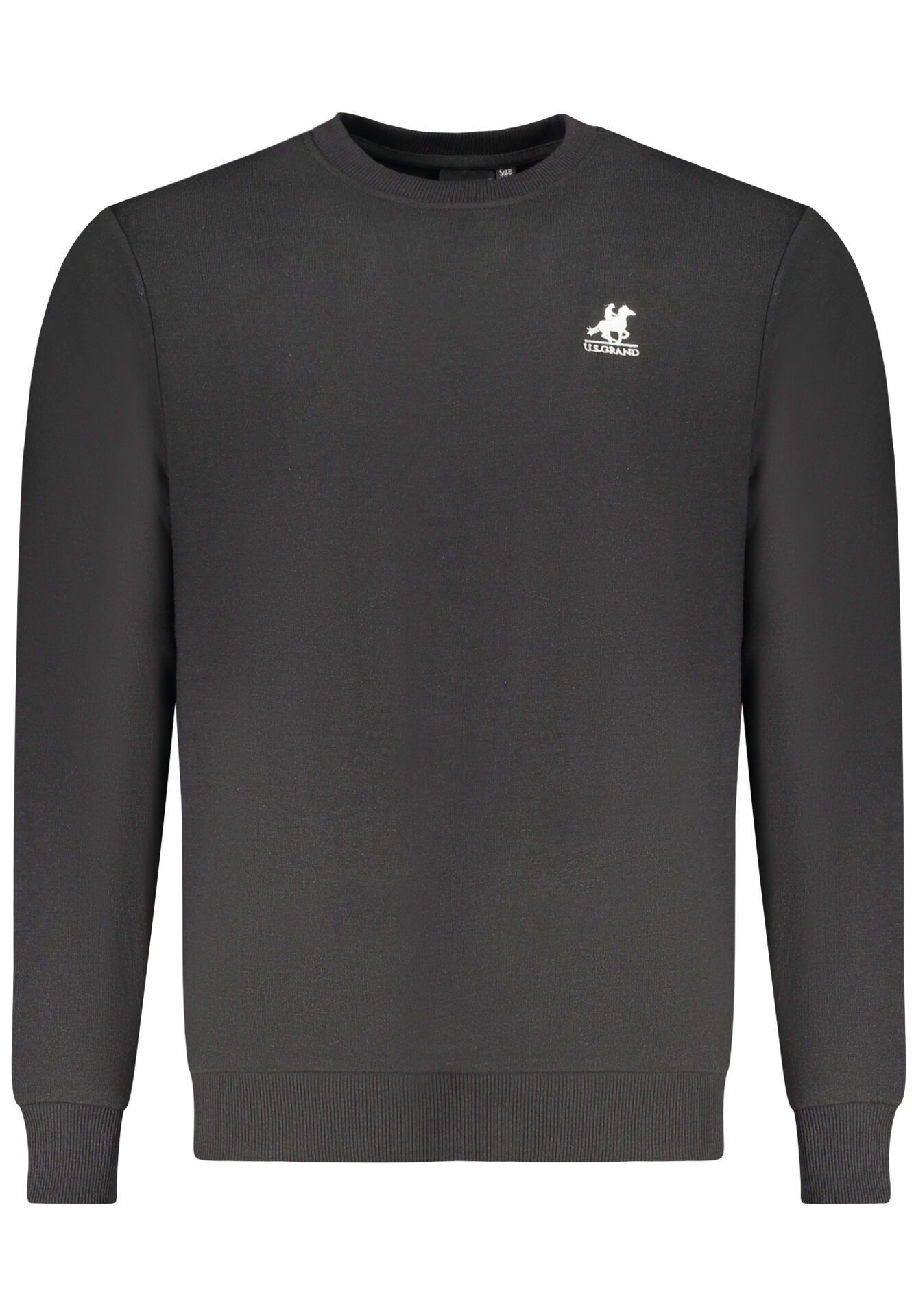US GRAND MEN'S BLACK ZIP-UP SWEATSHIRT