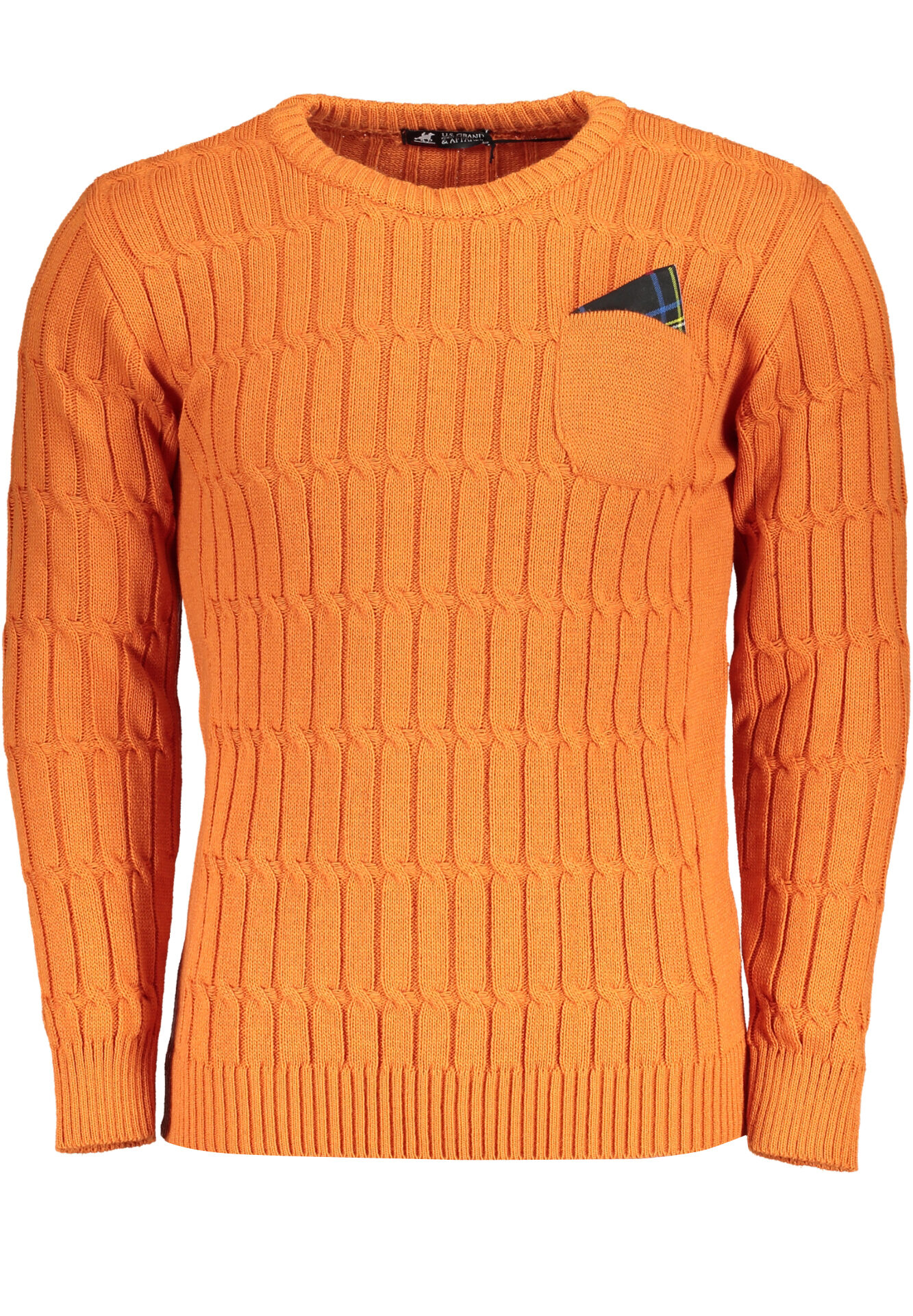 US GRAND MEN'S ORANGE SWEATER