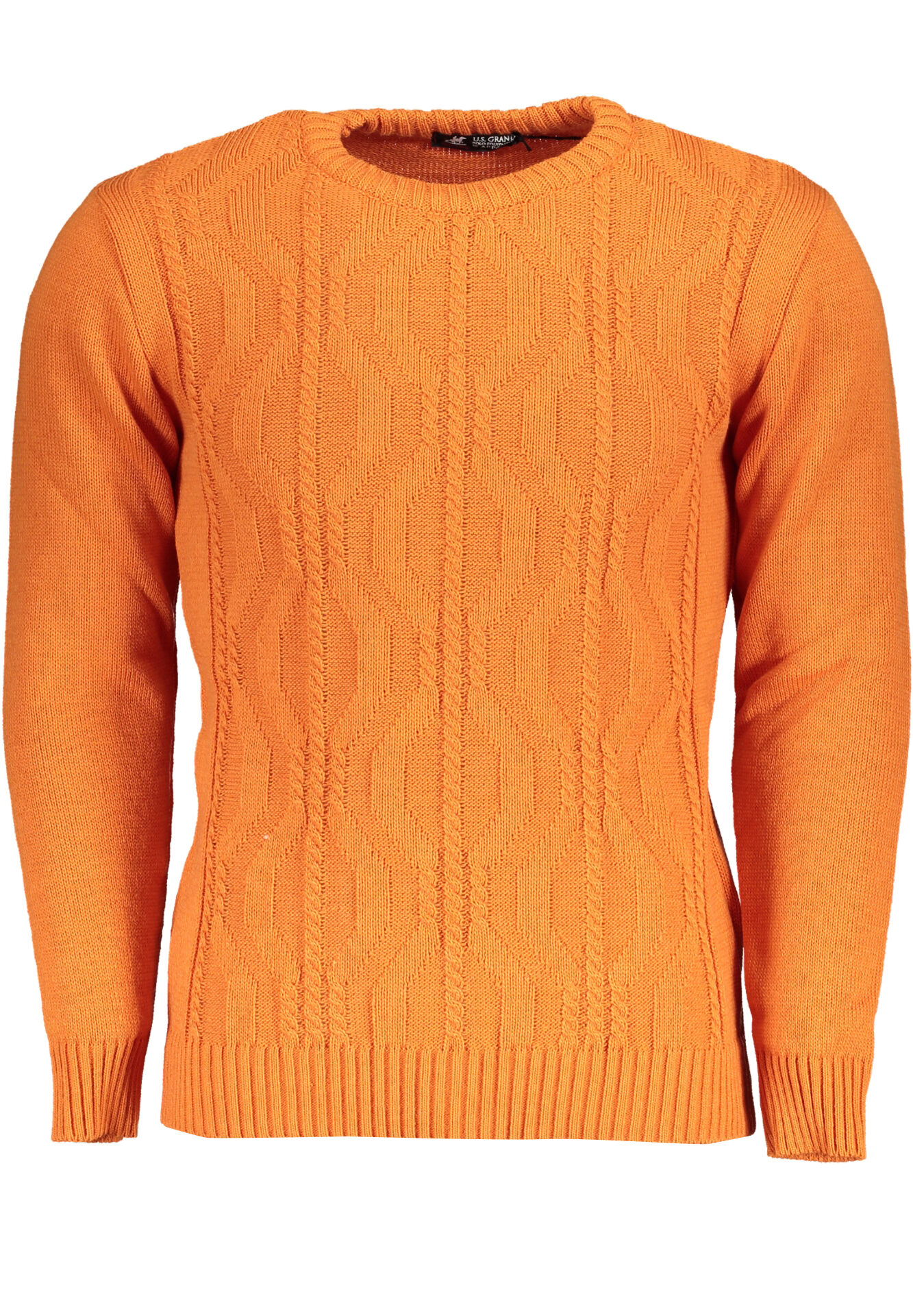 US GRAND MEN'S ORANGE SWEATER