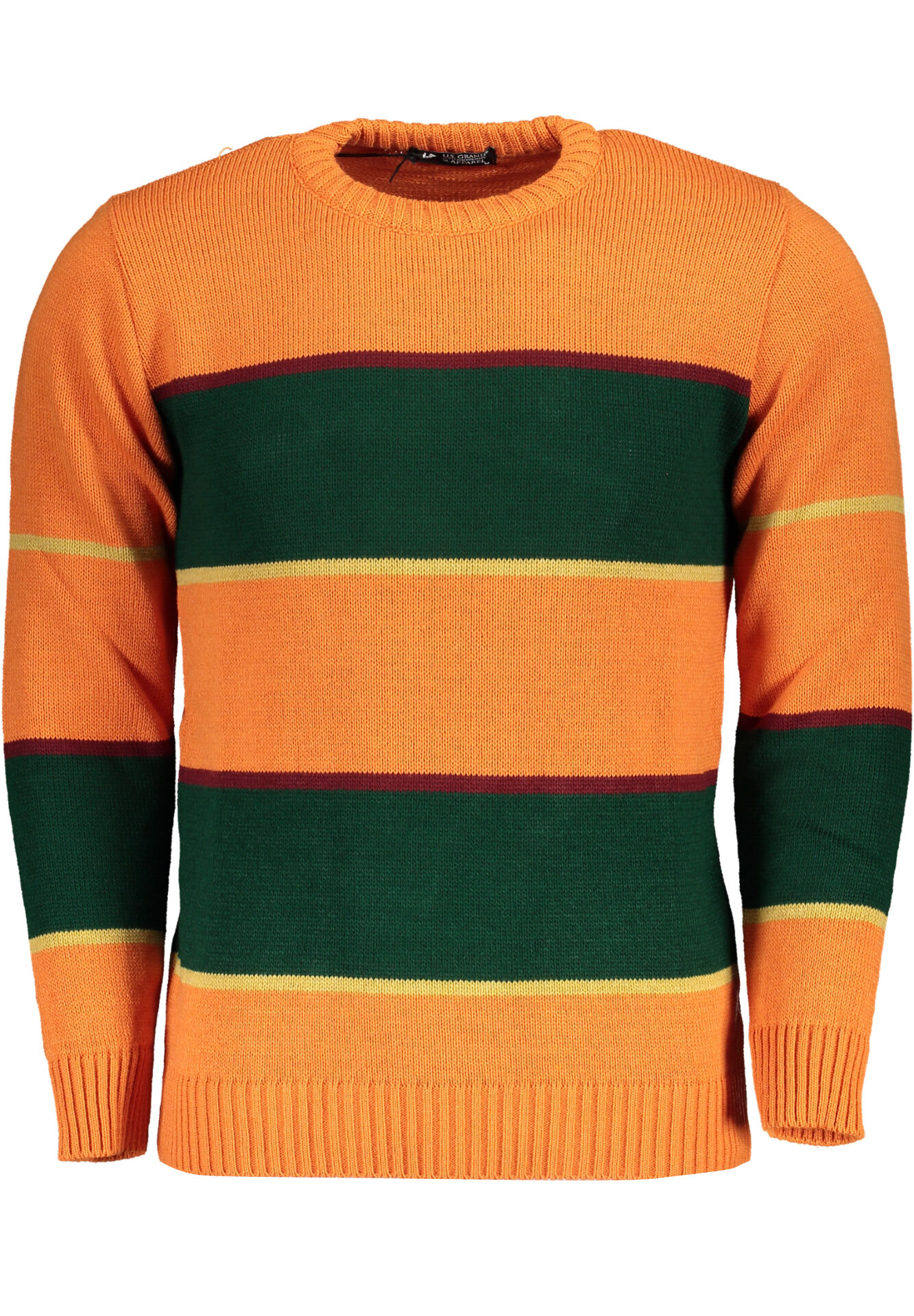 US GRAND MEN'S ORANGE SWEATER