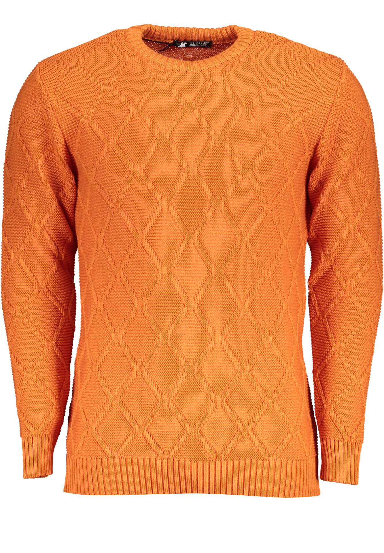 US GRAND MEN'S ORANGE SWEATER