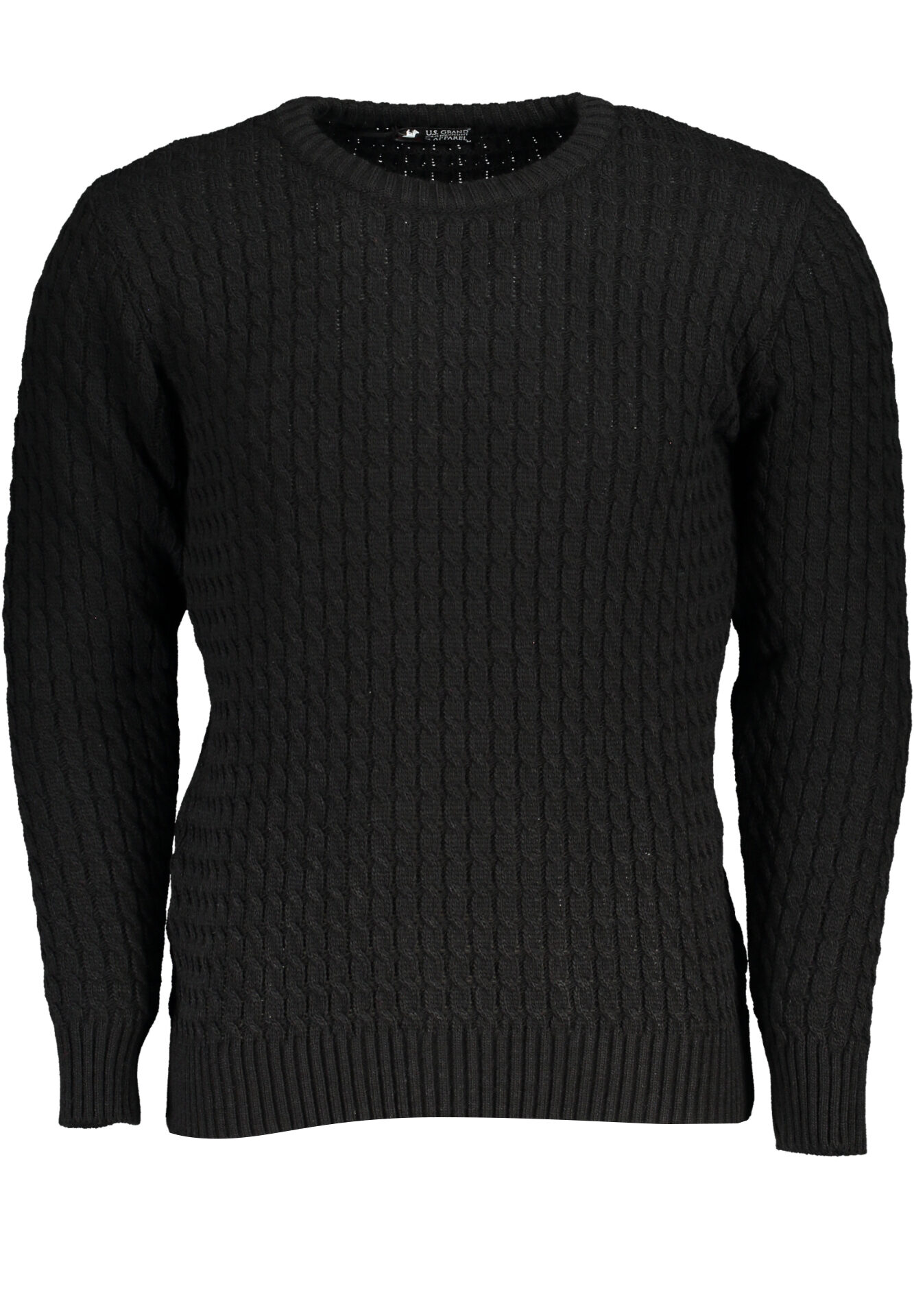 US GRAND MEN'S BLACK SWEATER