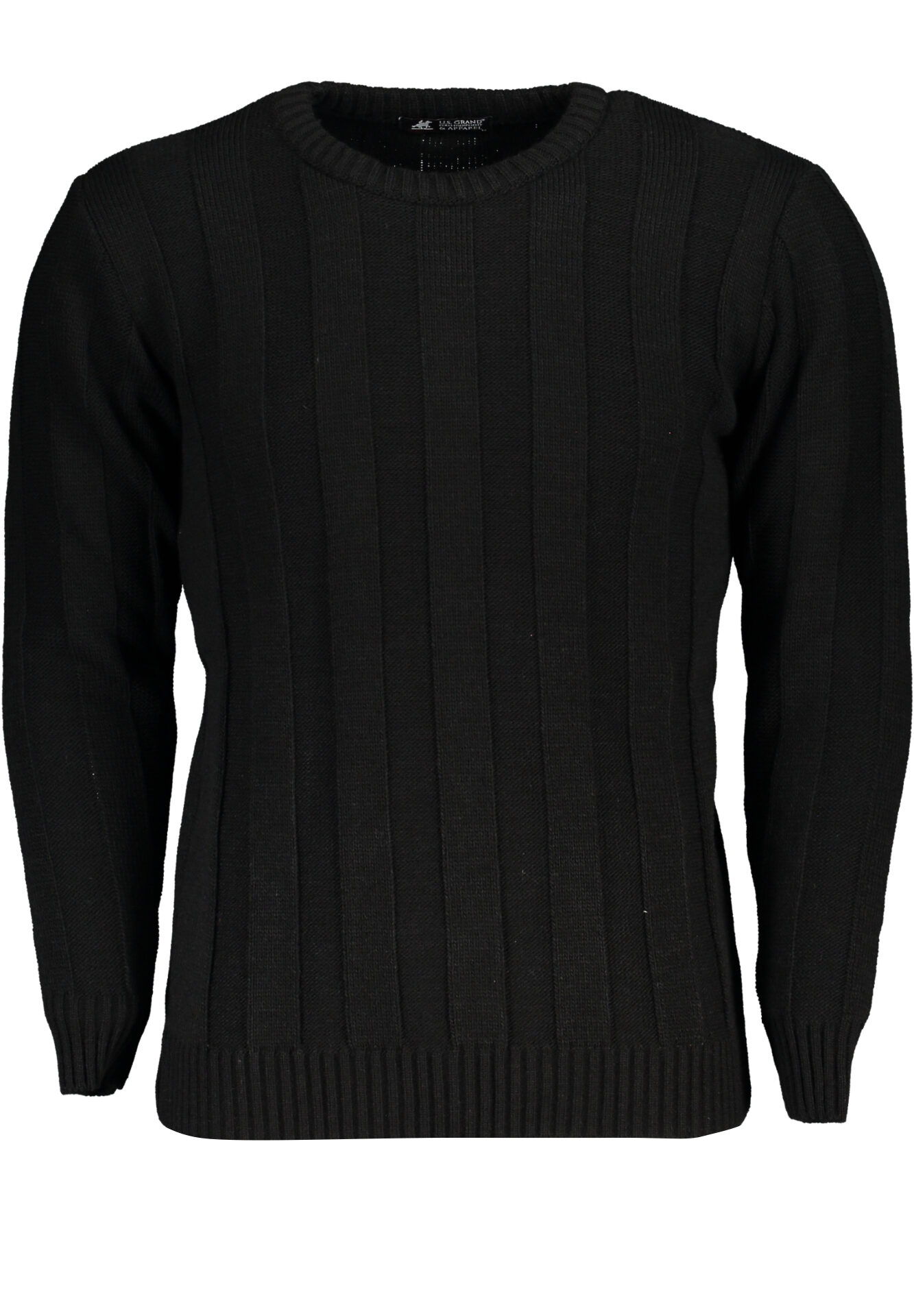US GRAND MEN'S BLACK SWEATER