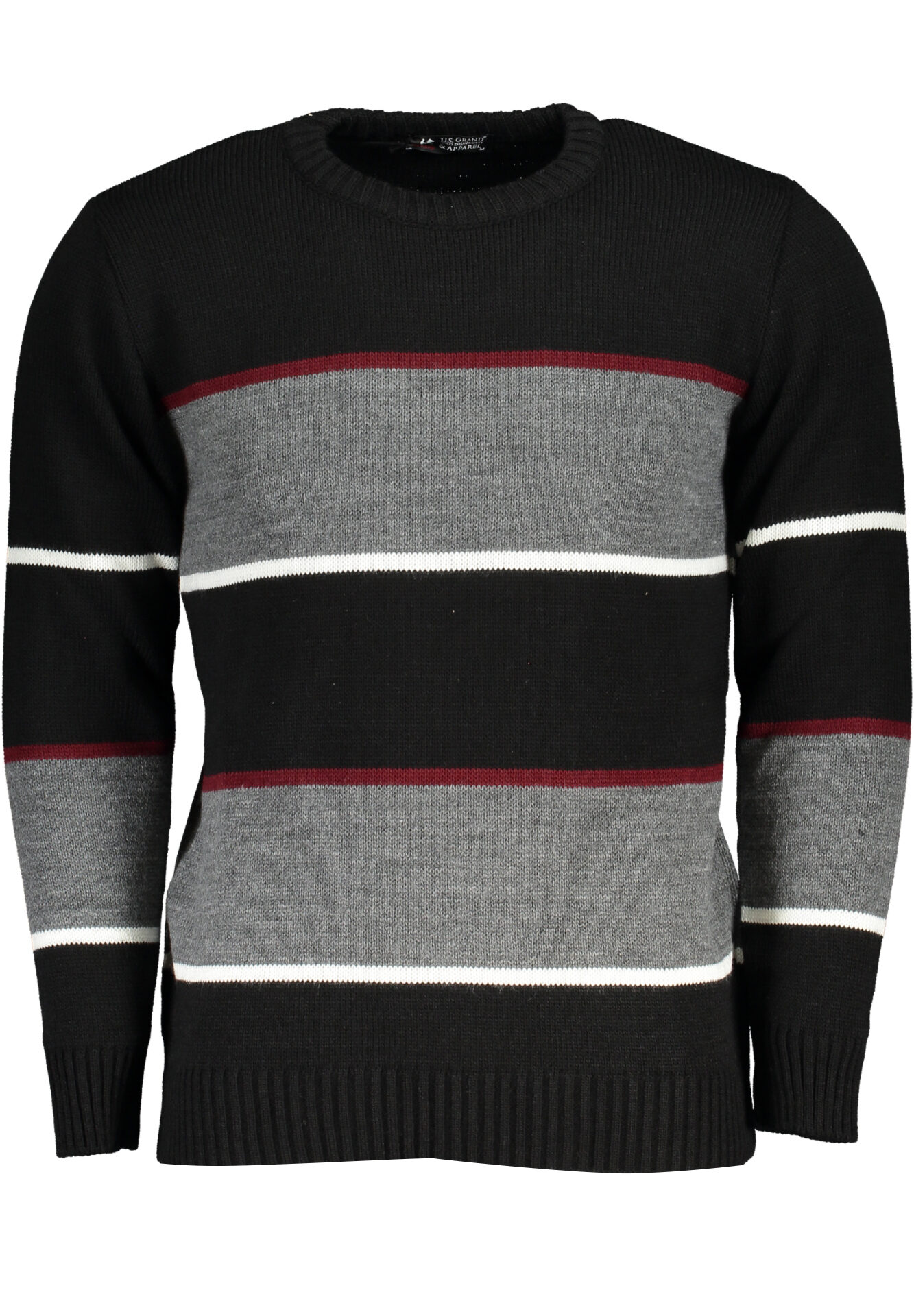 US GRAND MEN'S BLACK SWEATER