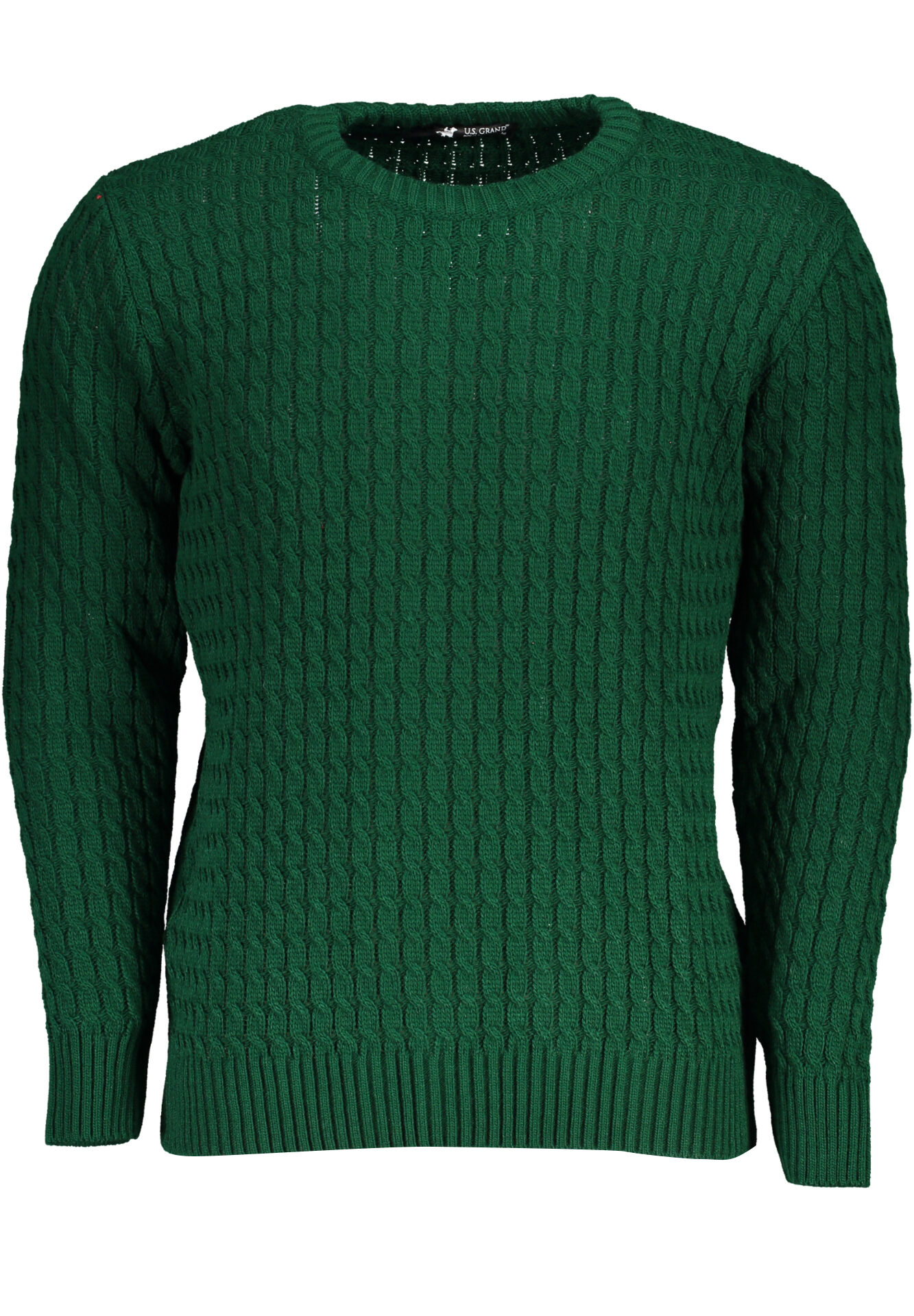 US GRAND MEN'S GREEN SWEATER