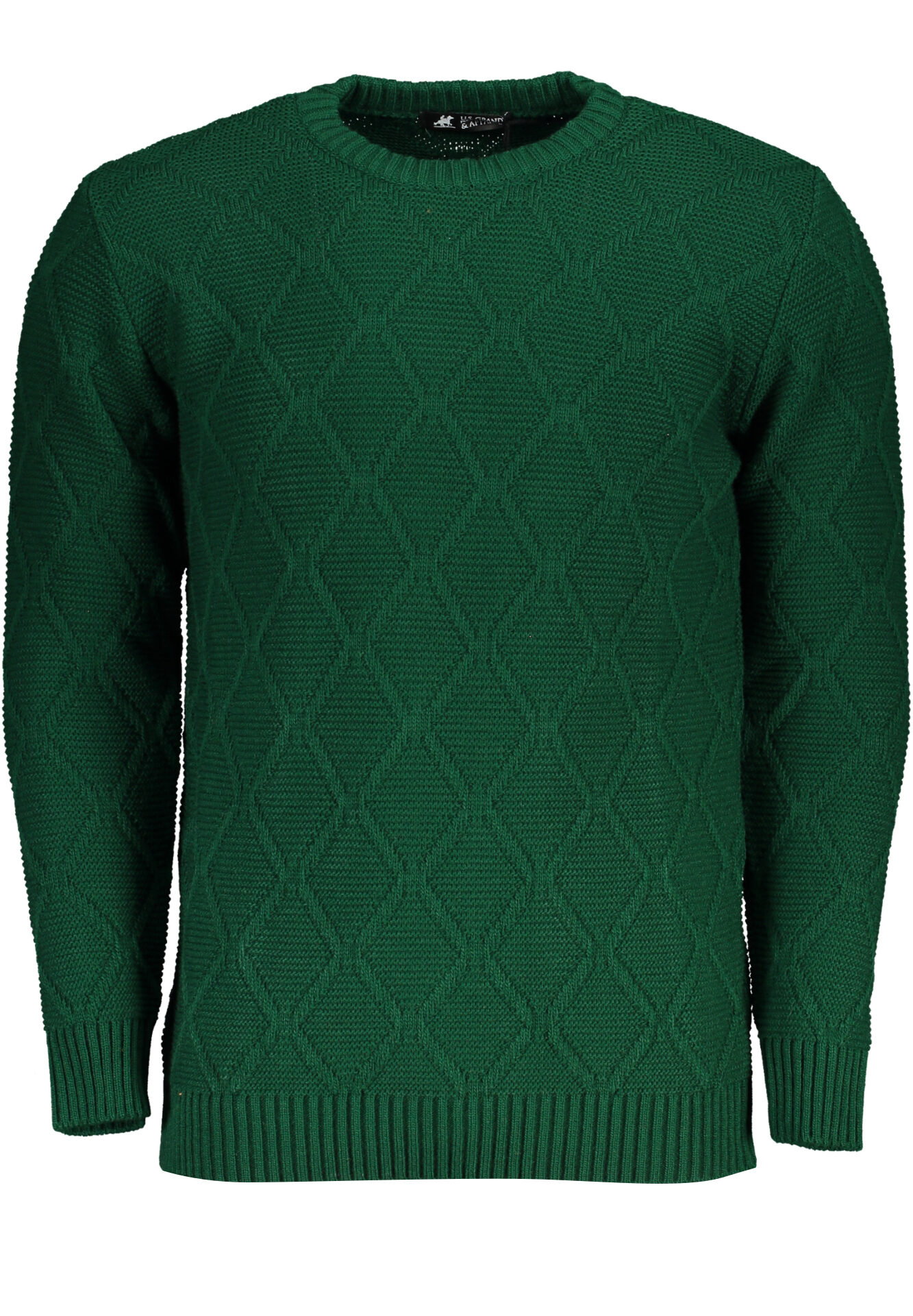 US GRAND MEN'S GREEN SWEATER