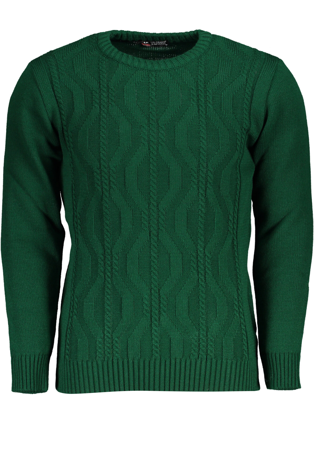 US GRAND MEN'S GREEN SWEATER