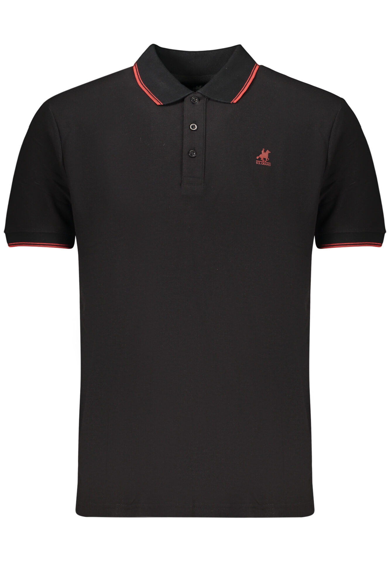 US GRAND POLO SHORT SLEEVE MEN'S BLACK