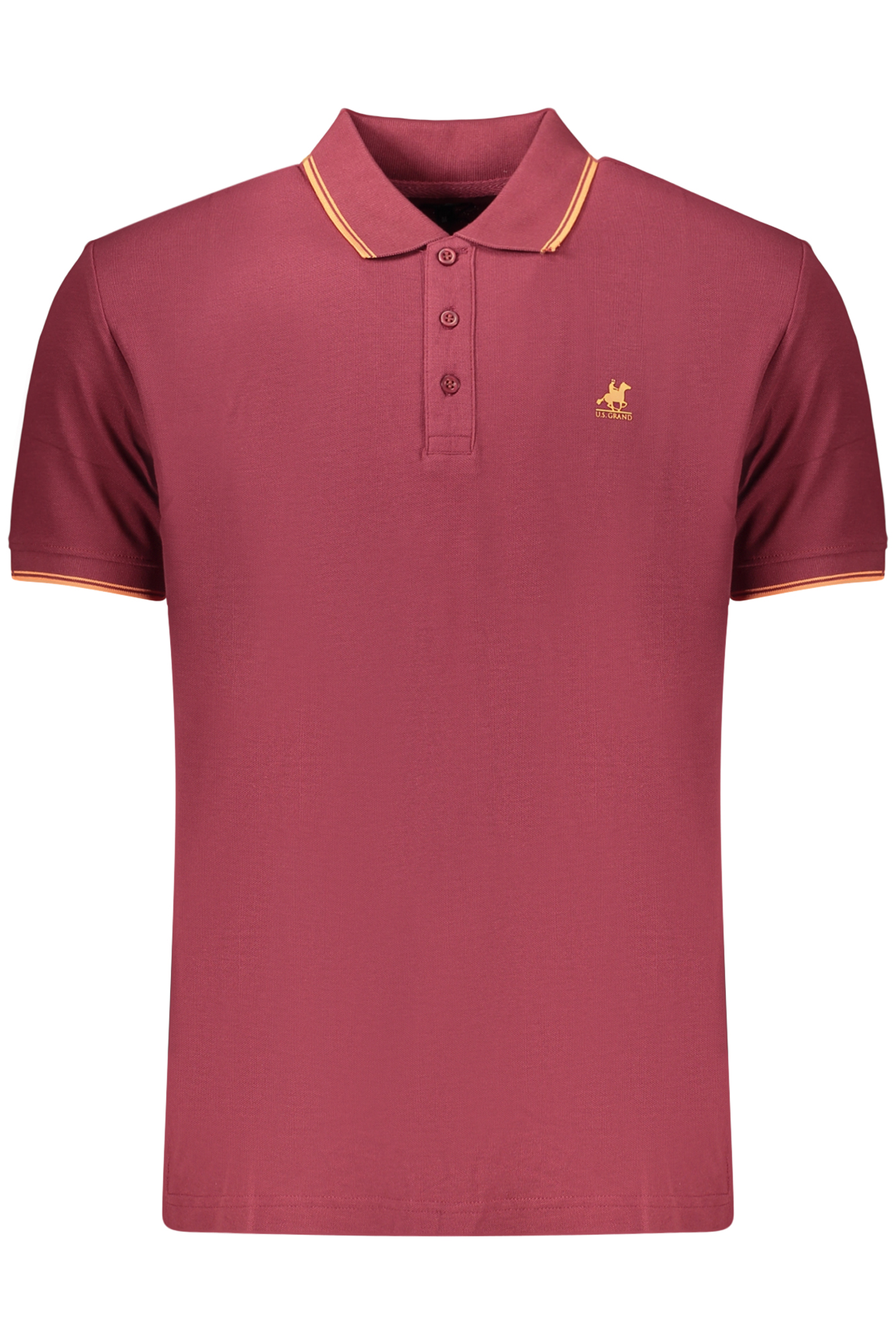 US GRAND MEN'S SHORT-SLEEVE POLO SHIRT, RED US GRAND MEN'S SHORT-SLEEVE POLO SHIRT, RED