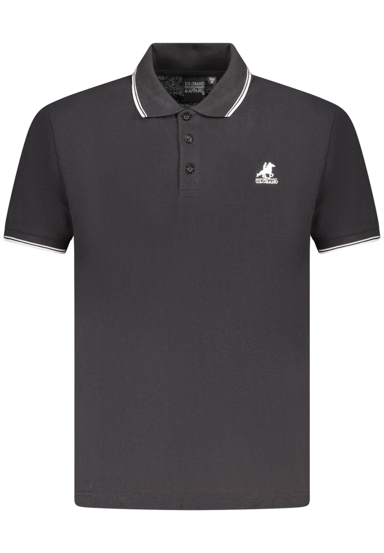 US GRAND POLO SHORT SLEEVE MEN'S BLACK